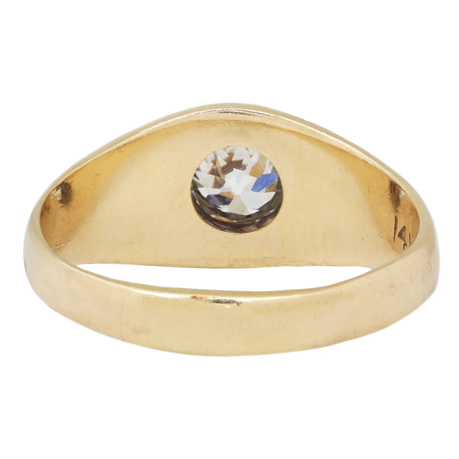 Gold Gilded Diamond Dome Ring - Image 3