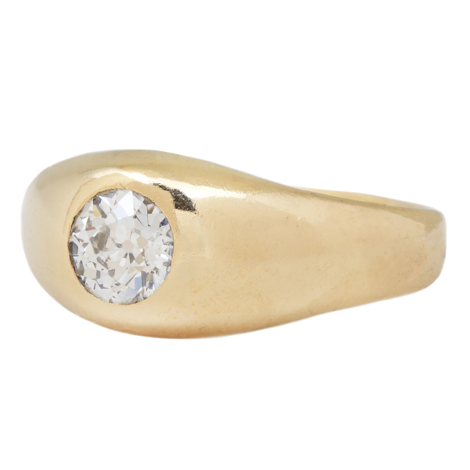 Gold Gilded Diamond Dome Ring - Image 4