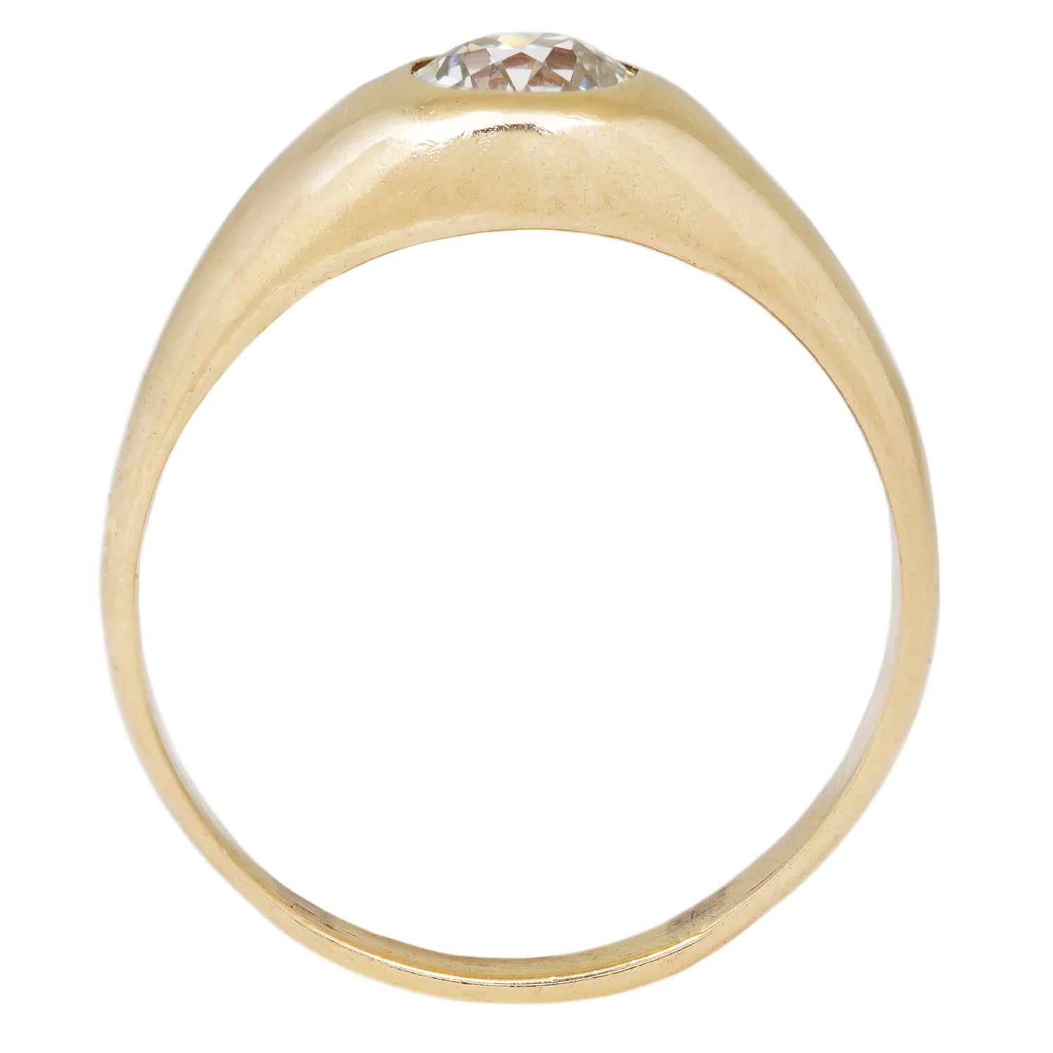 Gold Gilded Diamond Dome Ring - Image 5