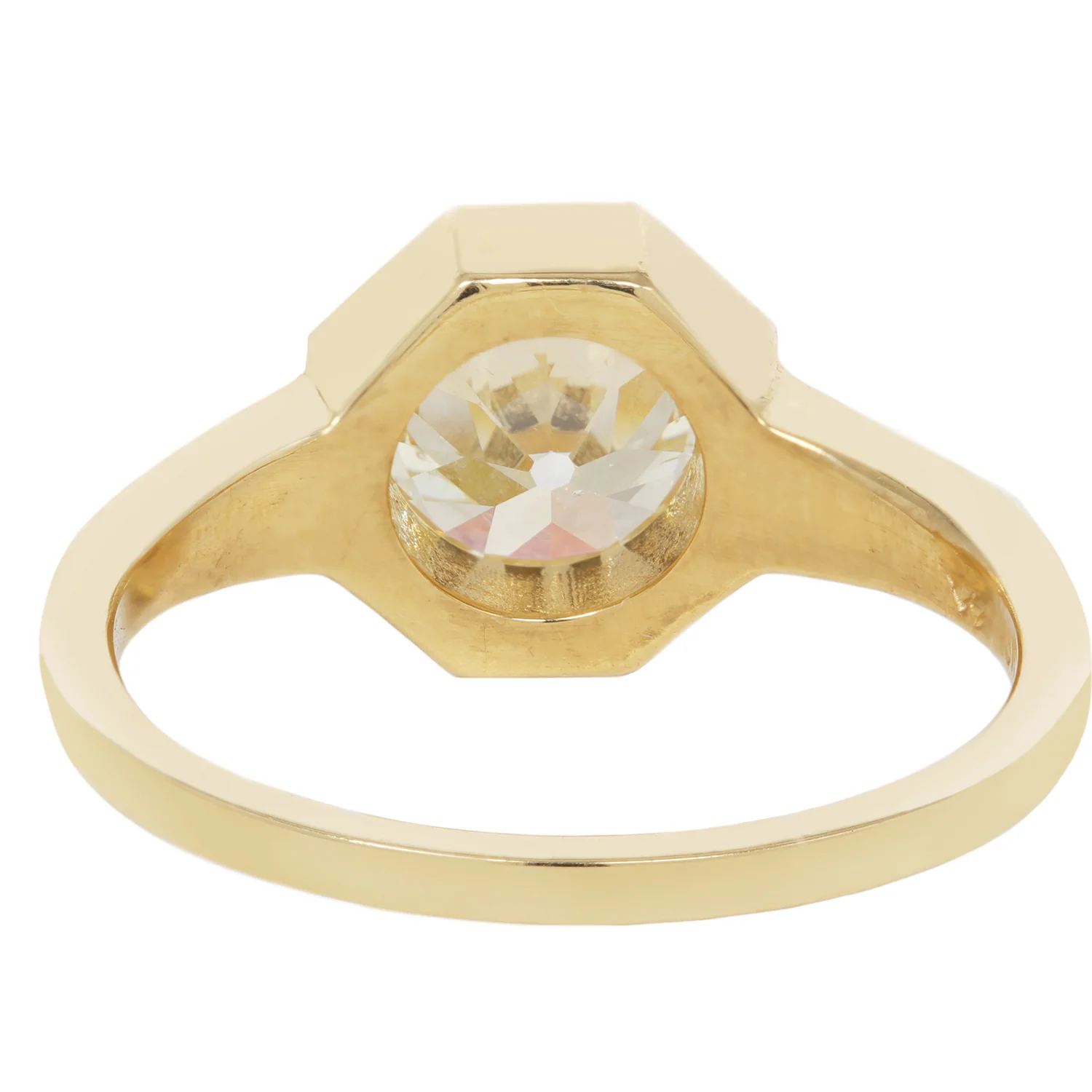 Gilded Diamond Octagon Ring - Image 4