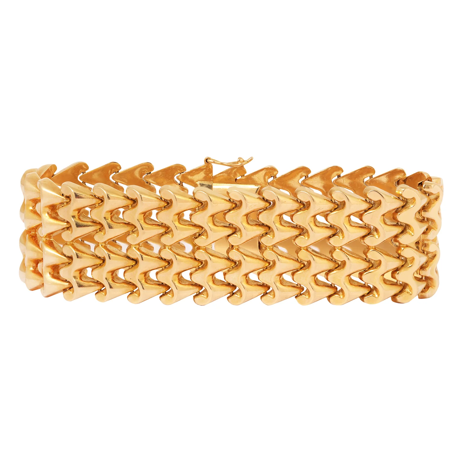 Gilded Lattice Link Bracelet