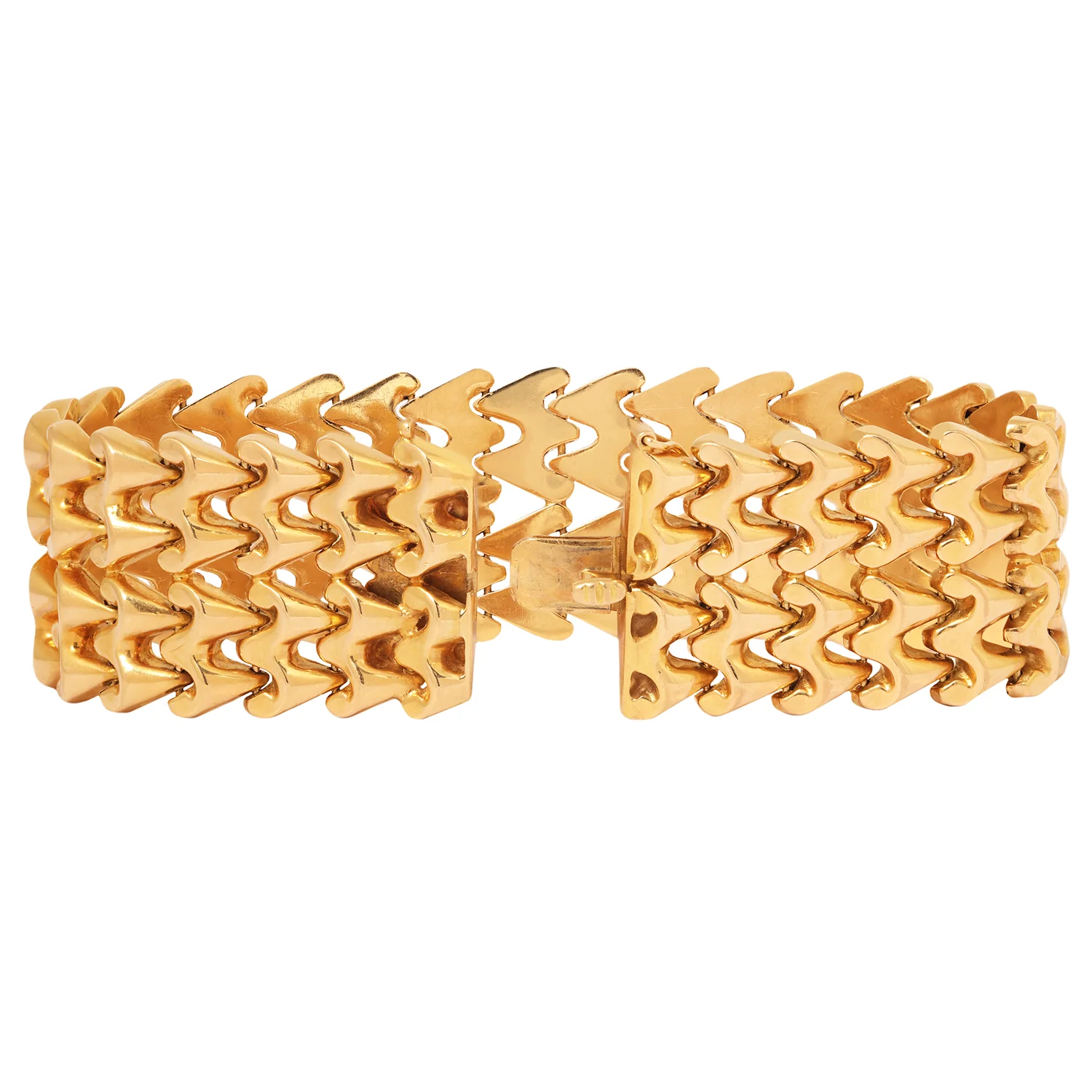 Gilded Lattice Link Bracelet - Image 2