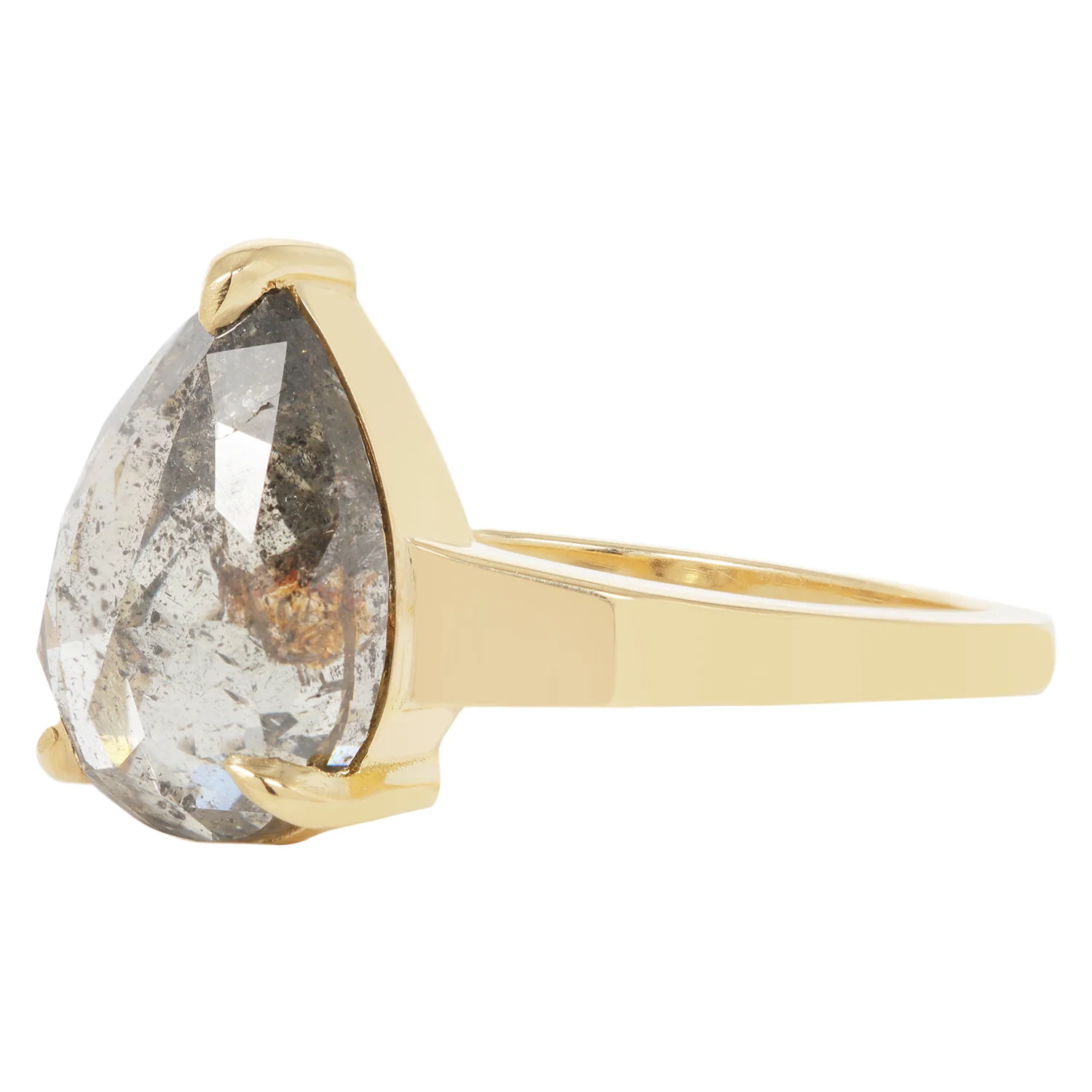 Glacier Gray Pear Diamond Ring - Image 3