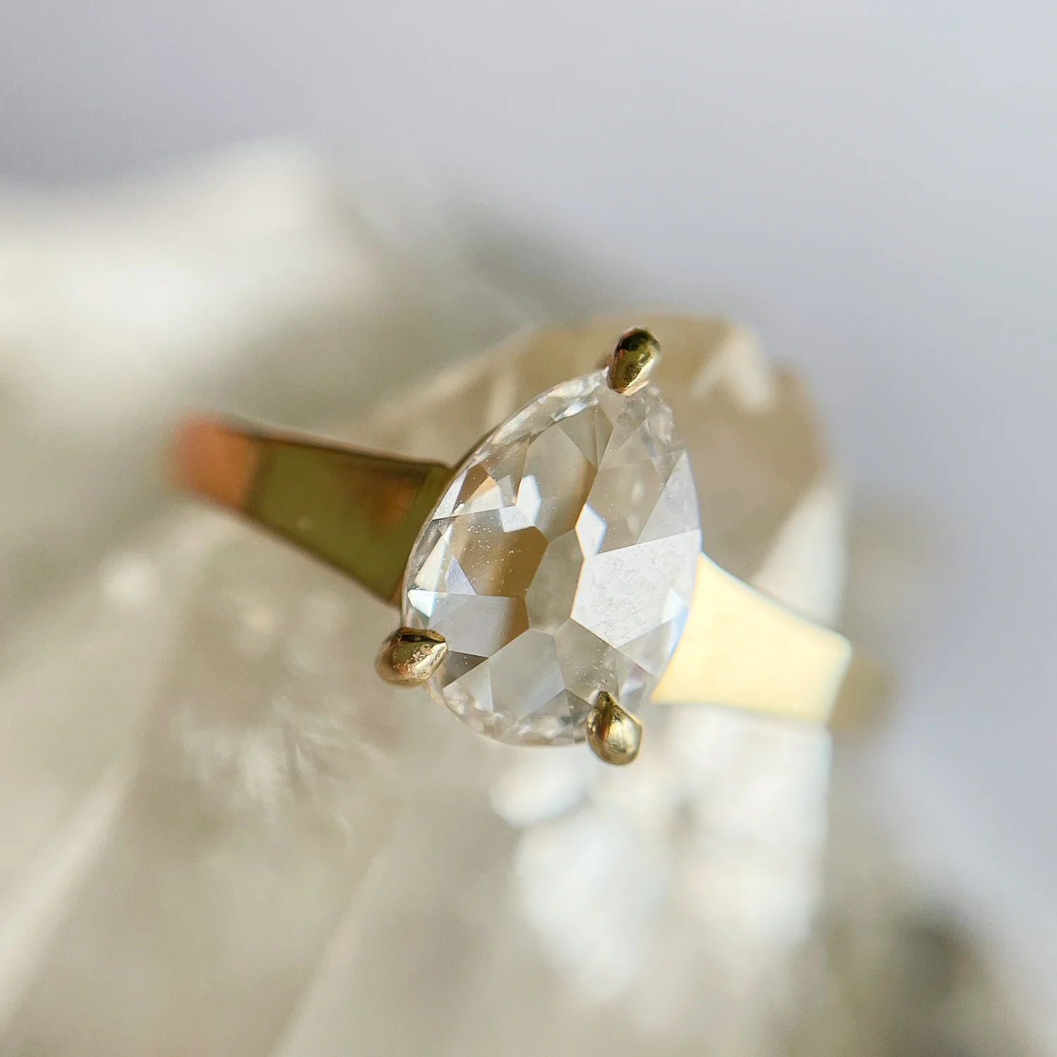 Glacier Pear Diamond Ring - Image 6