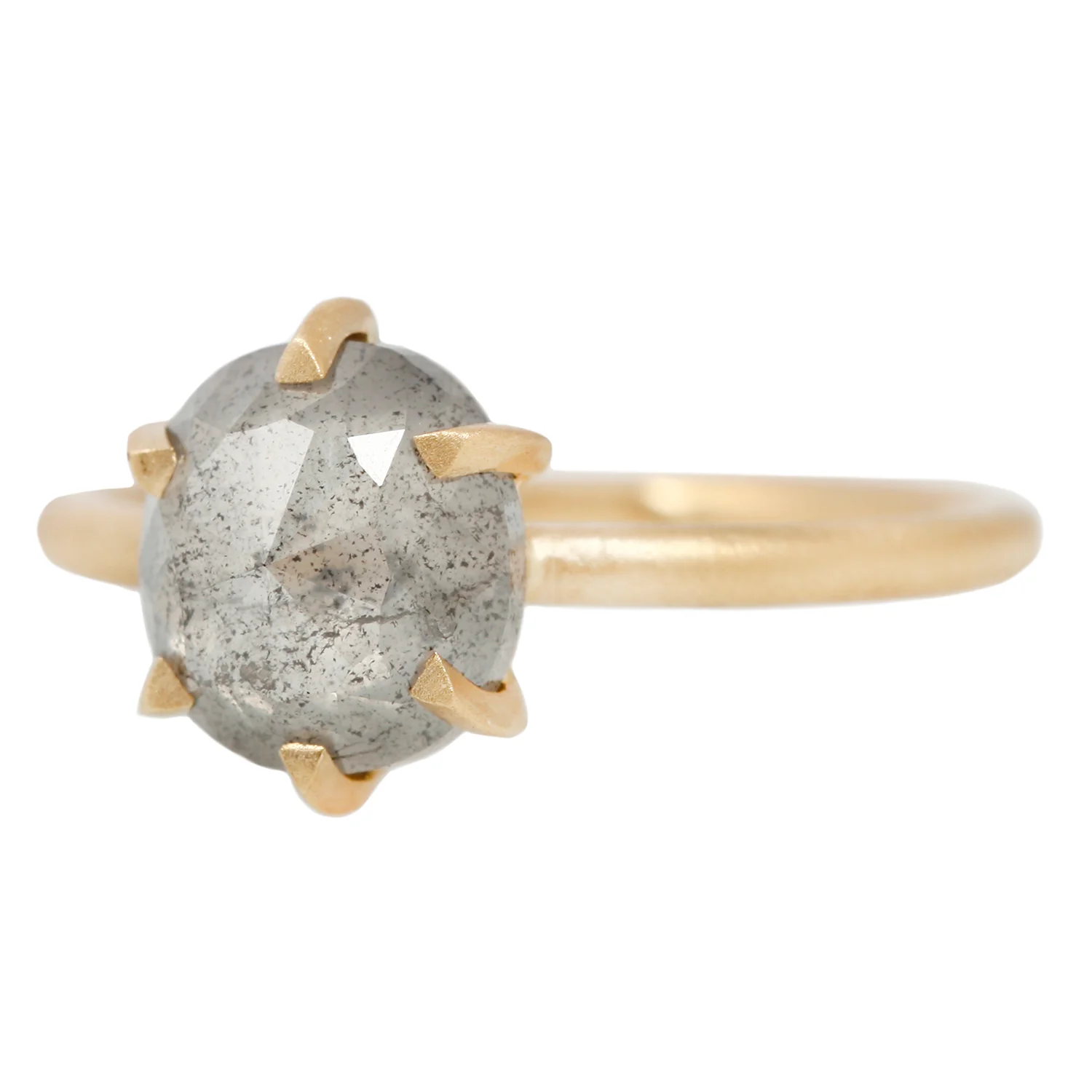 Glowing Gray Diamond Hera Solitaire - Image 3