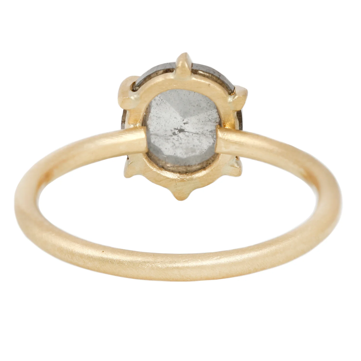 Glowing Gray Diamond Hera Solitaire - Image 4