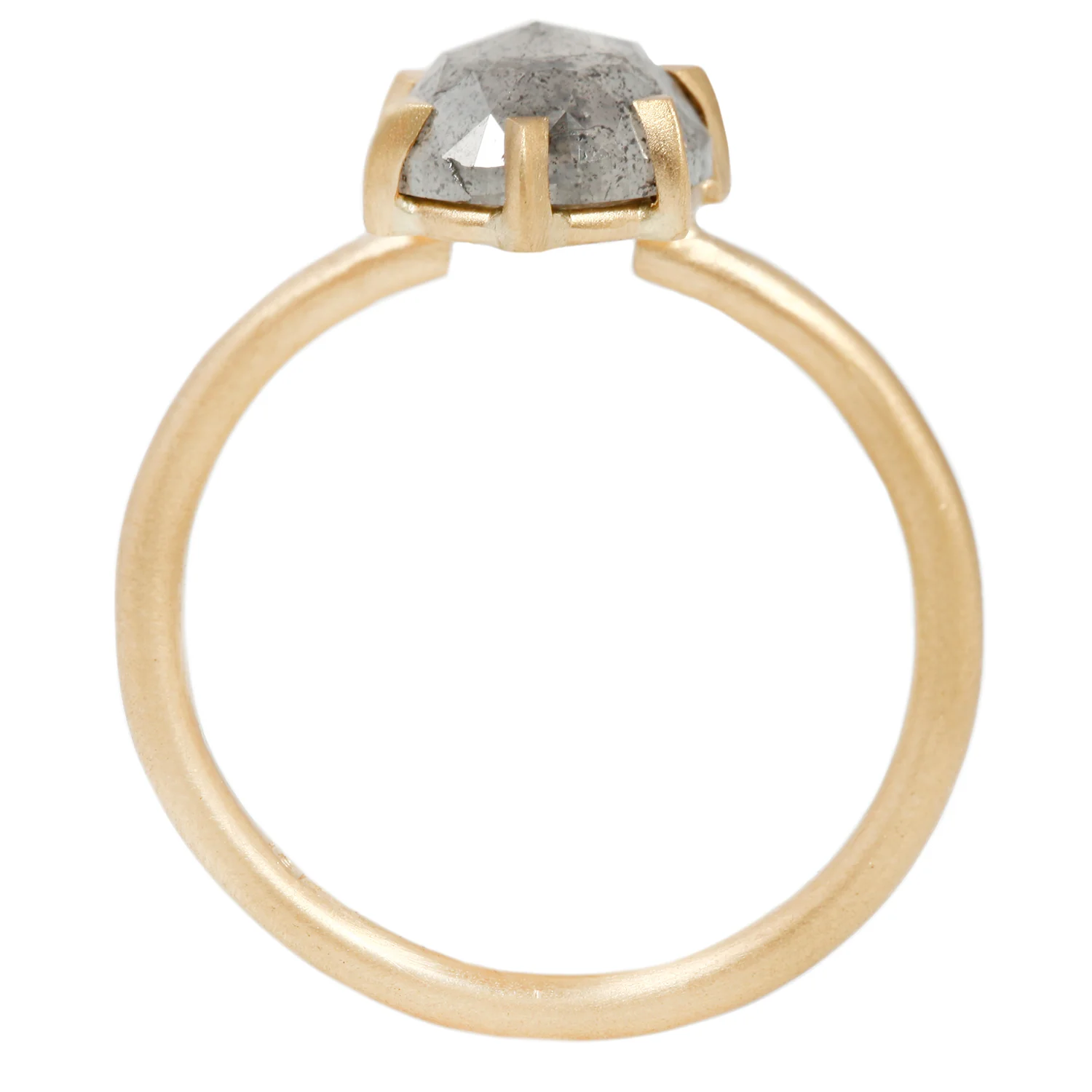 Glowing Gray Diamond Hera Solitaire - Image 5