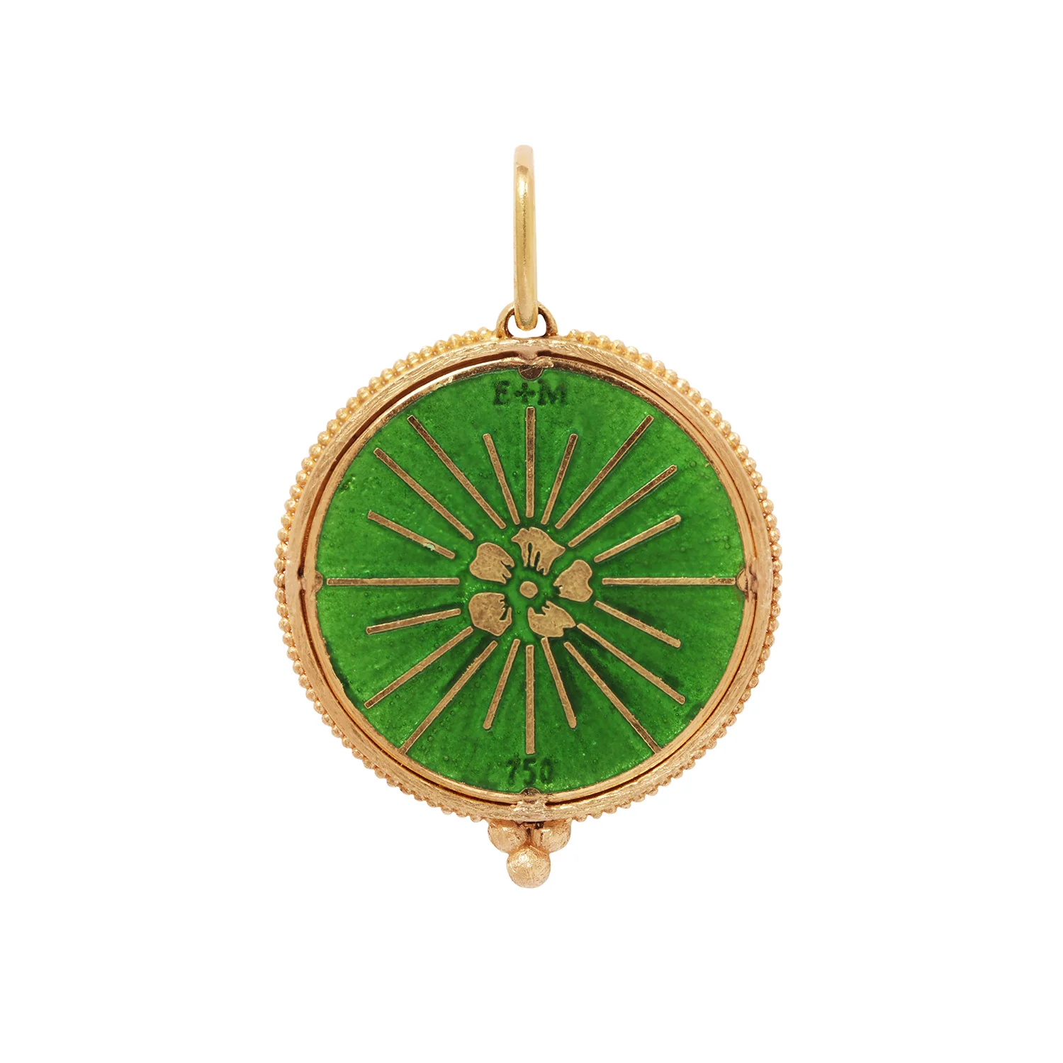 Gold Foil Sun & Diamond Charm - Image 4