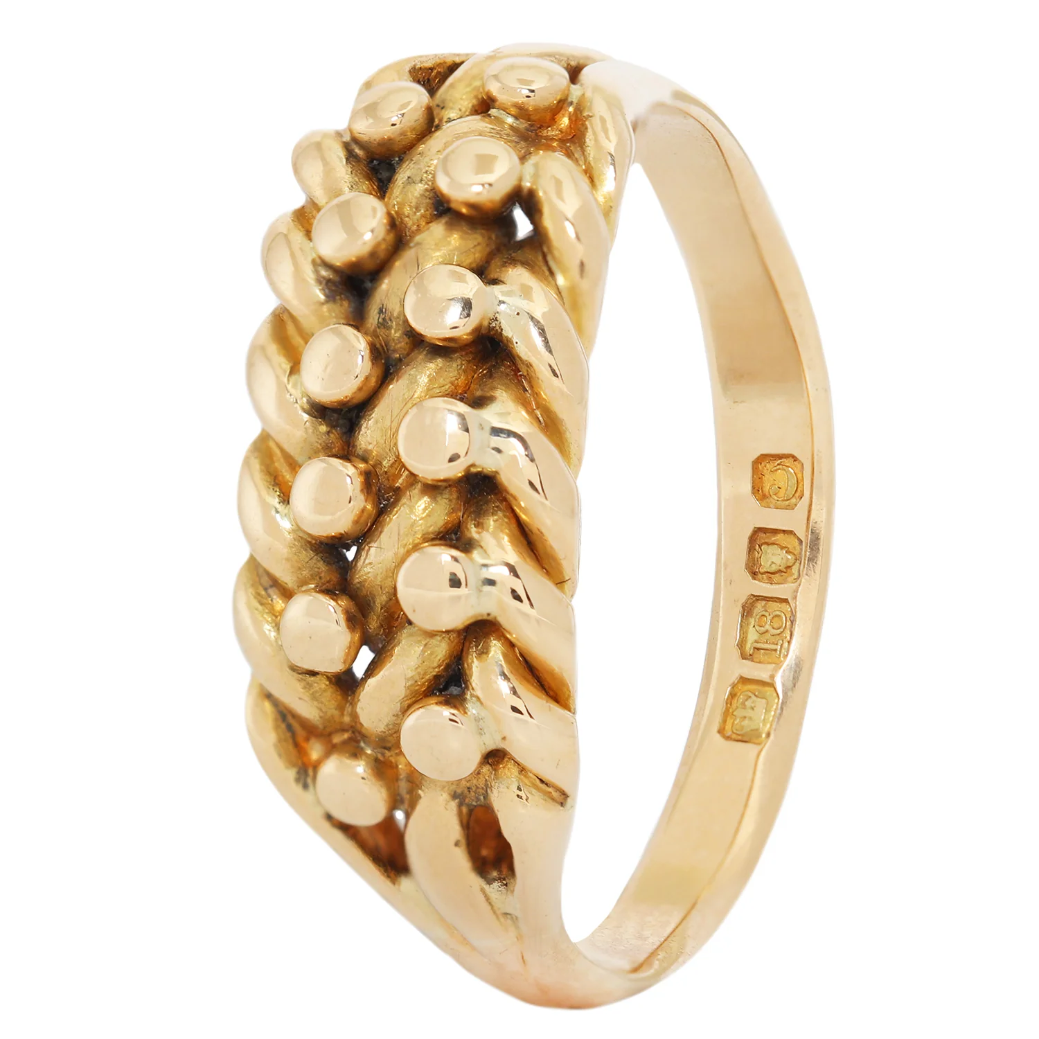 Gold Knotted Keeper Ring - Image 5