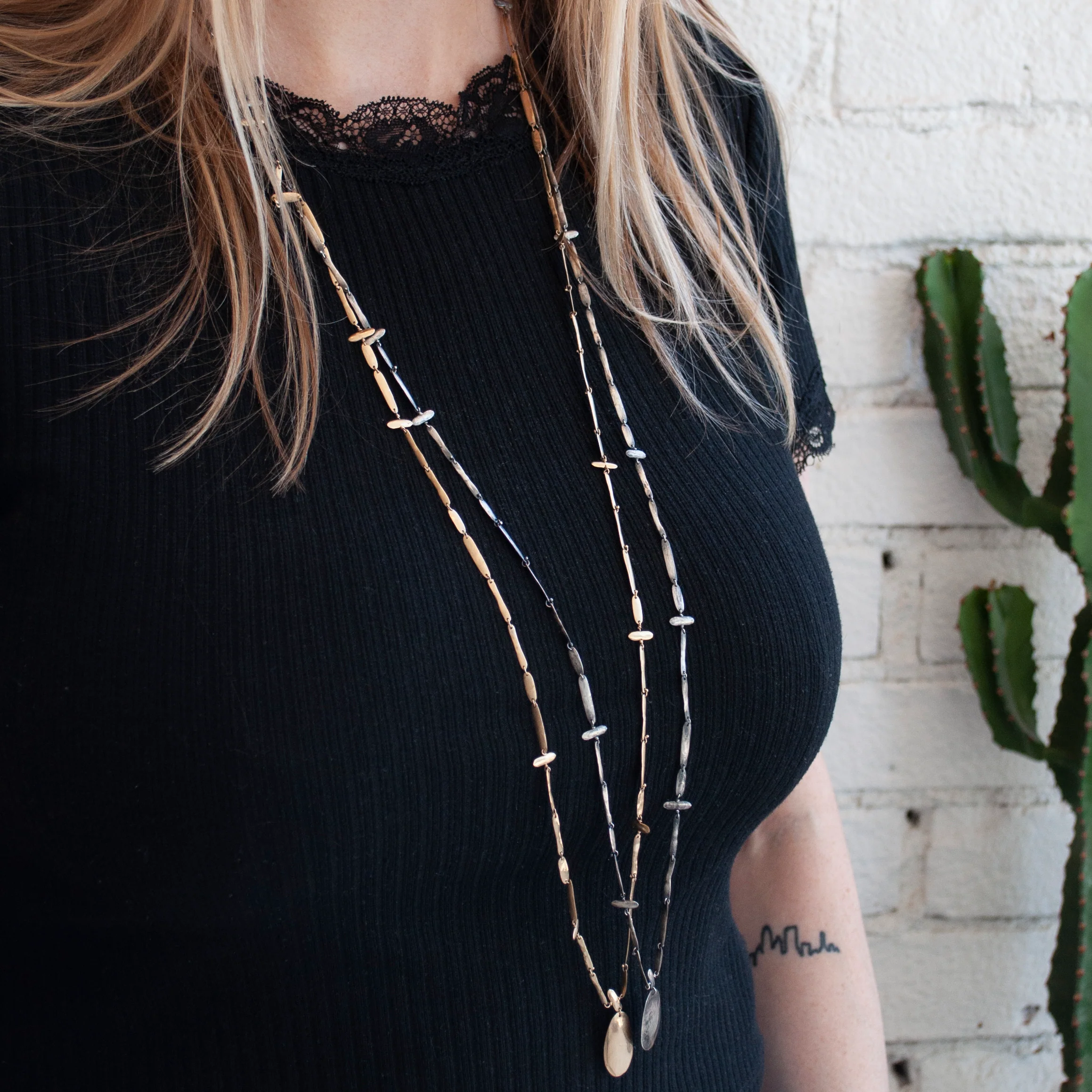 Gold Rosary Necklace - Image 3