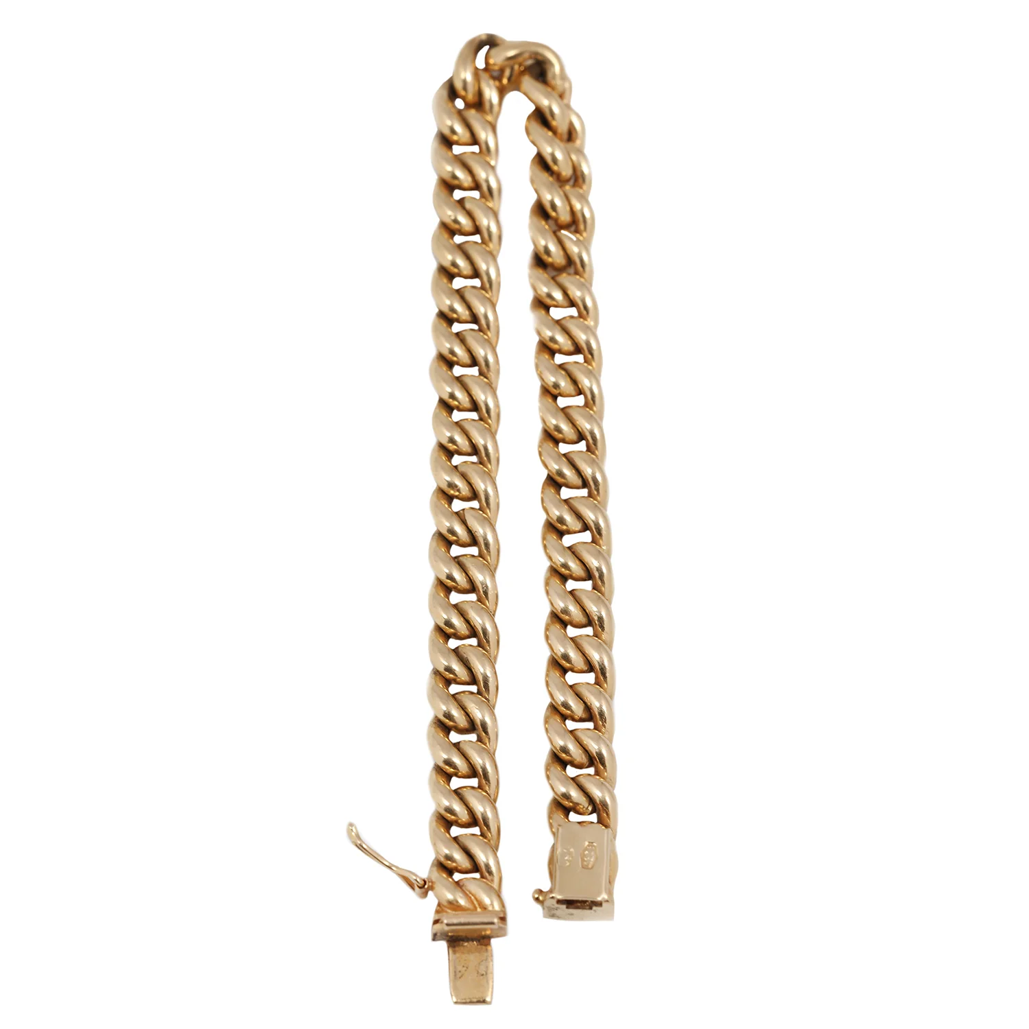 Gold Silk Curb Bracelet - Image 3