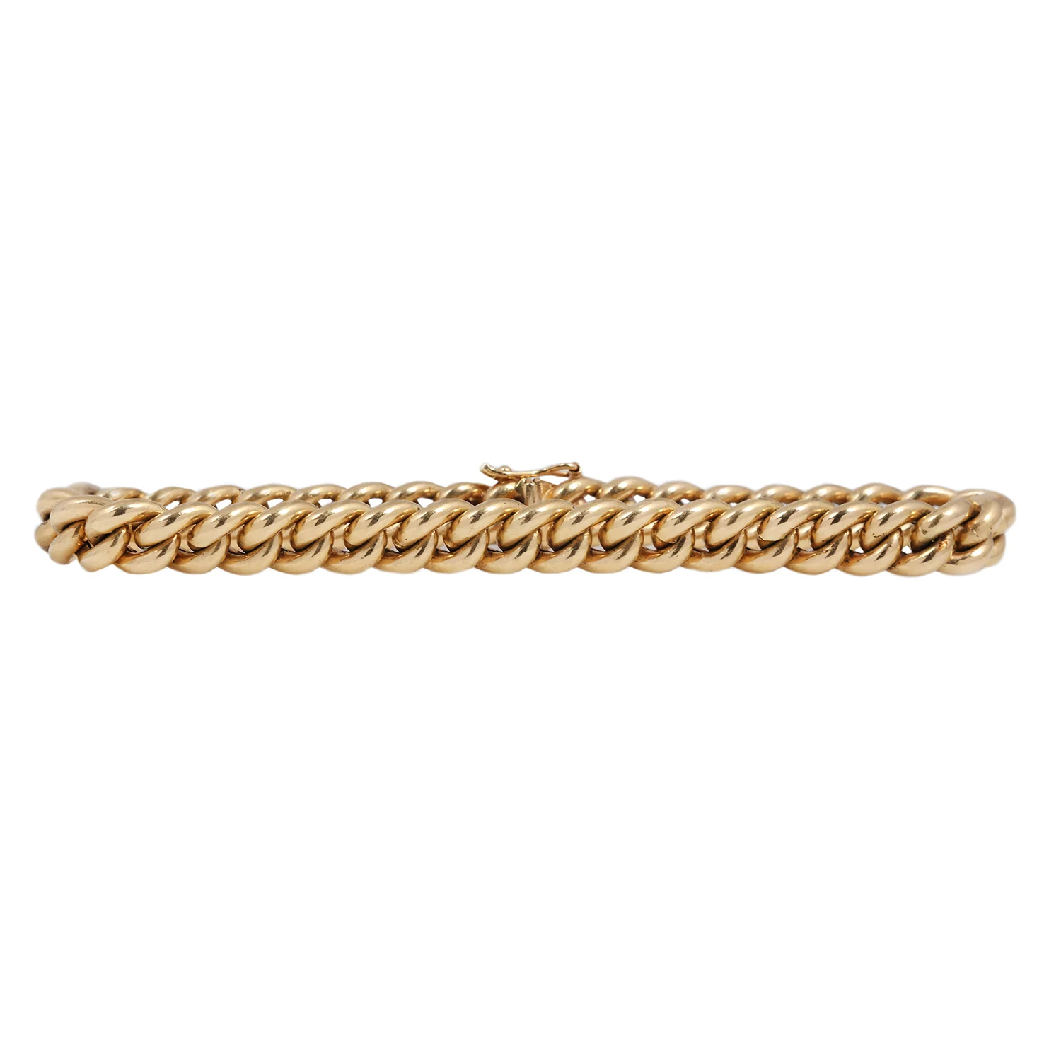 Gold Silk Curb Bracelet - Image 4