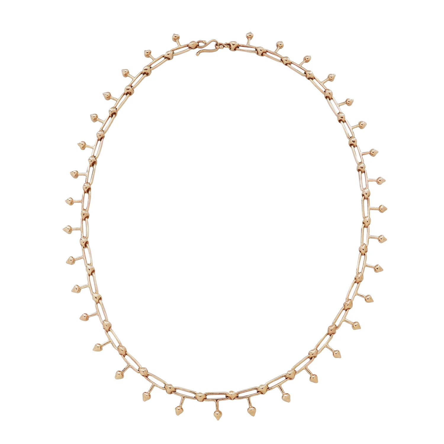Gold Spike Link Necklace - Image 3