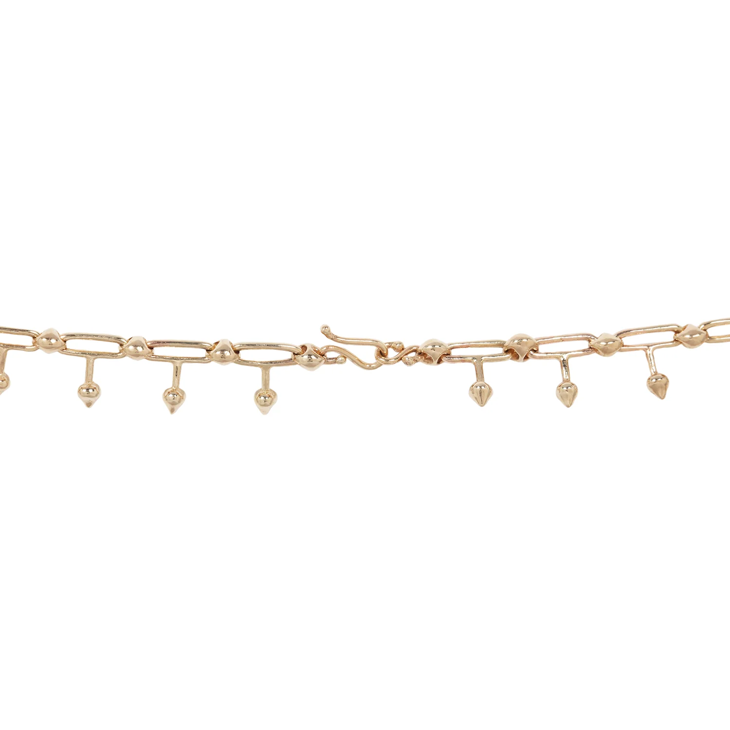 Gold Spike Link Necklace - Image 4