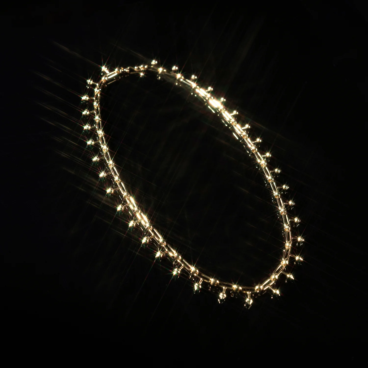 Gold Spike Link Necklace - Image 5