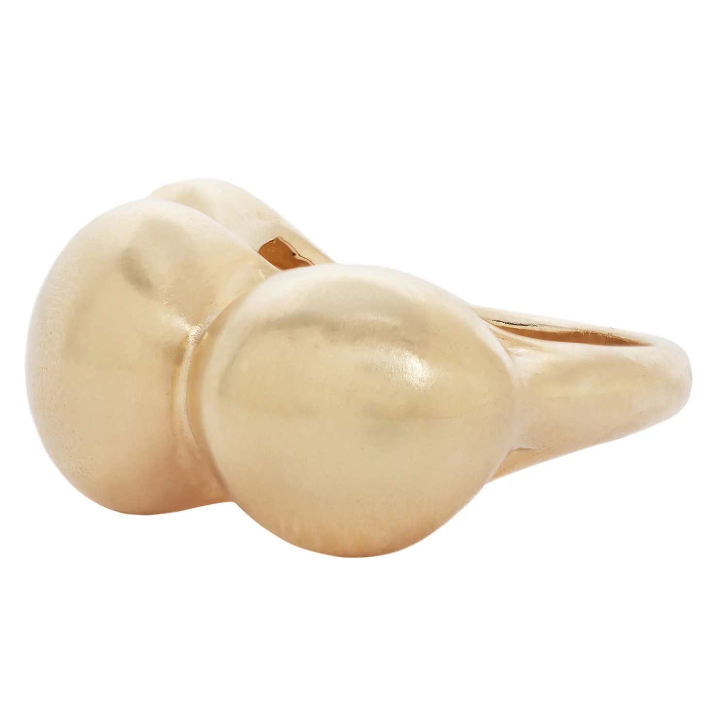 Gold Three Peony Buds Ring - Image 3