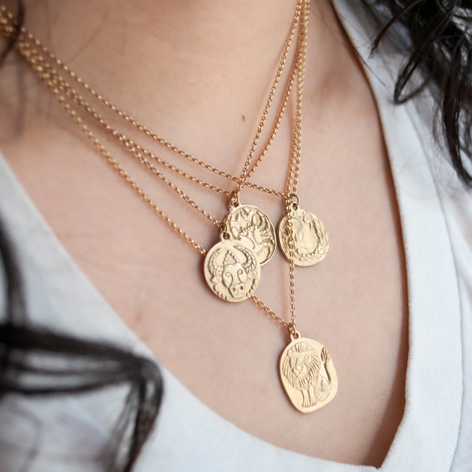 Gold Zodiac Necklace - Image 2