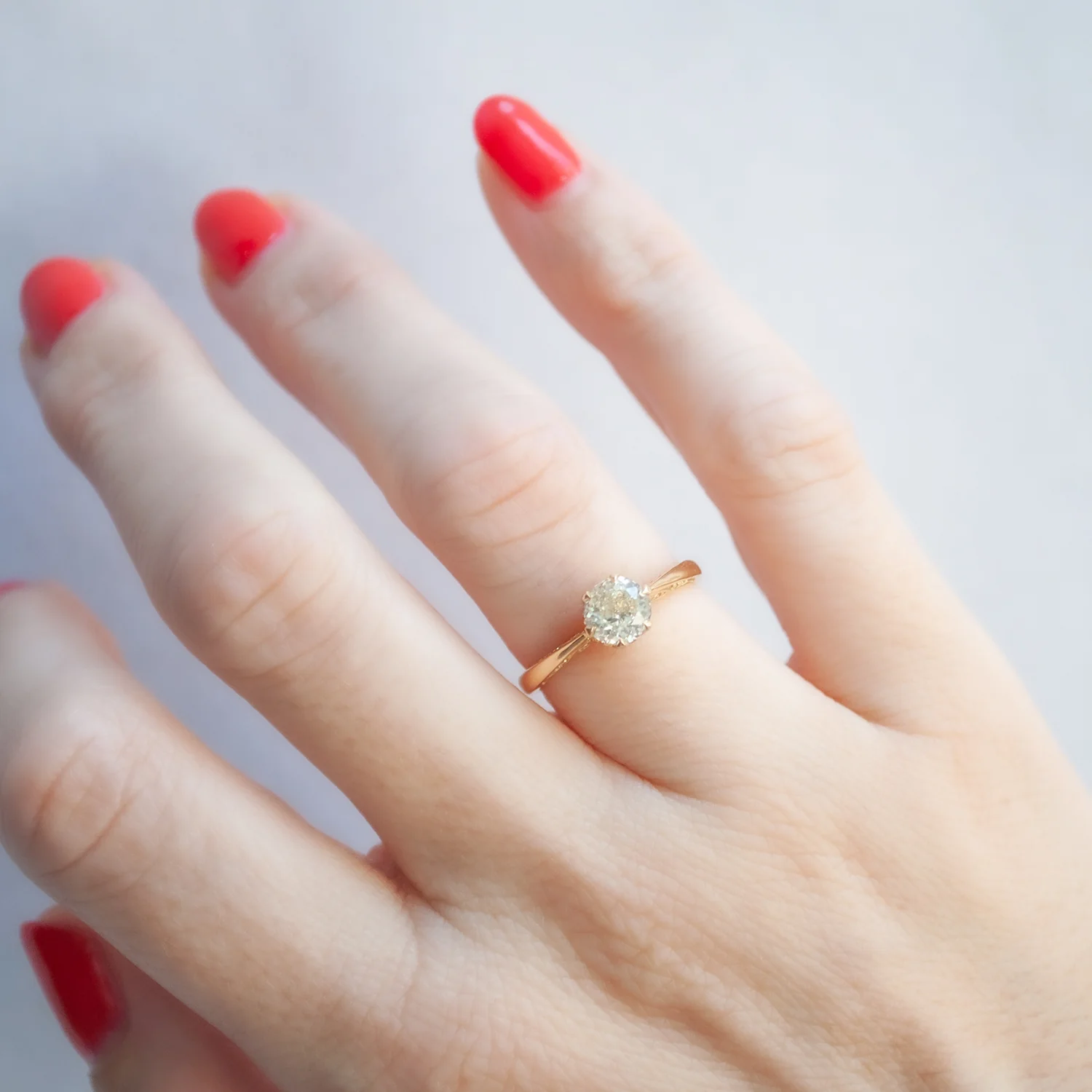 Golden Crown Jubilee Diamond Solitaire - Image 2