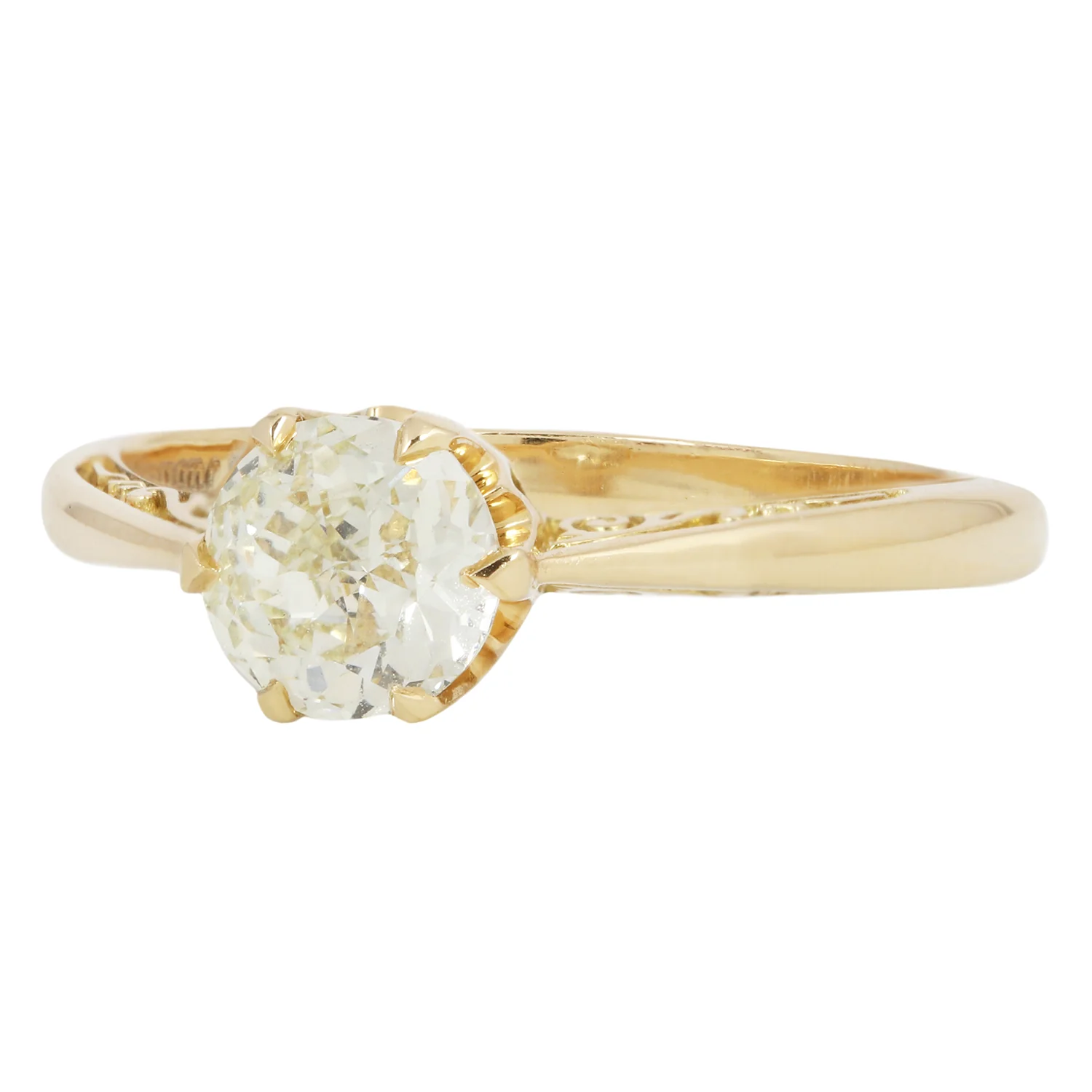 Golden Crown Jubilee Diamond Solitaire - Image 3