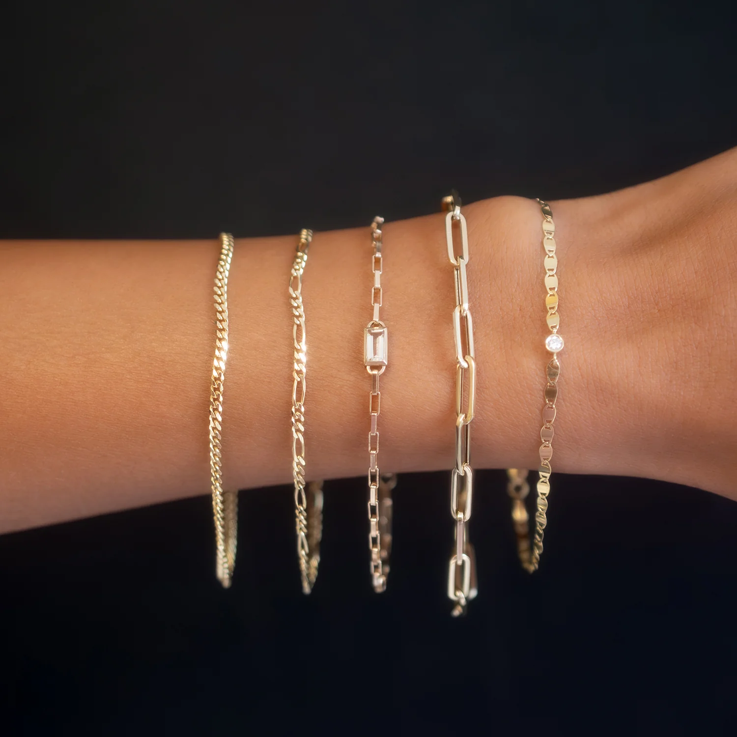 Golden Horizon Paperclip Bracelet - Image 4