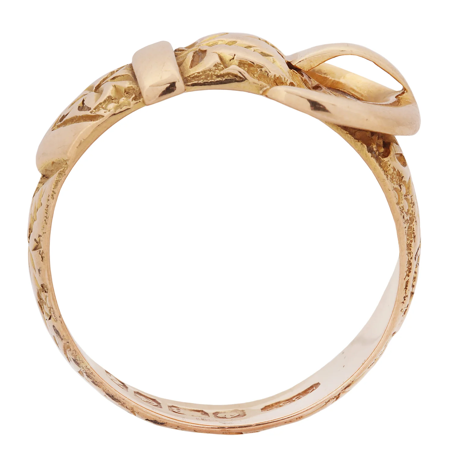 Golden Lily Buckle Ring - Image 3