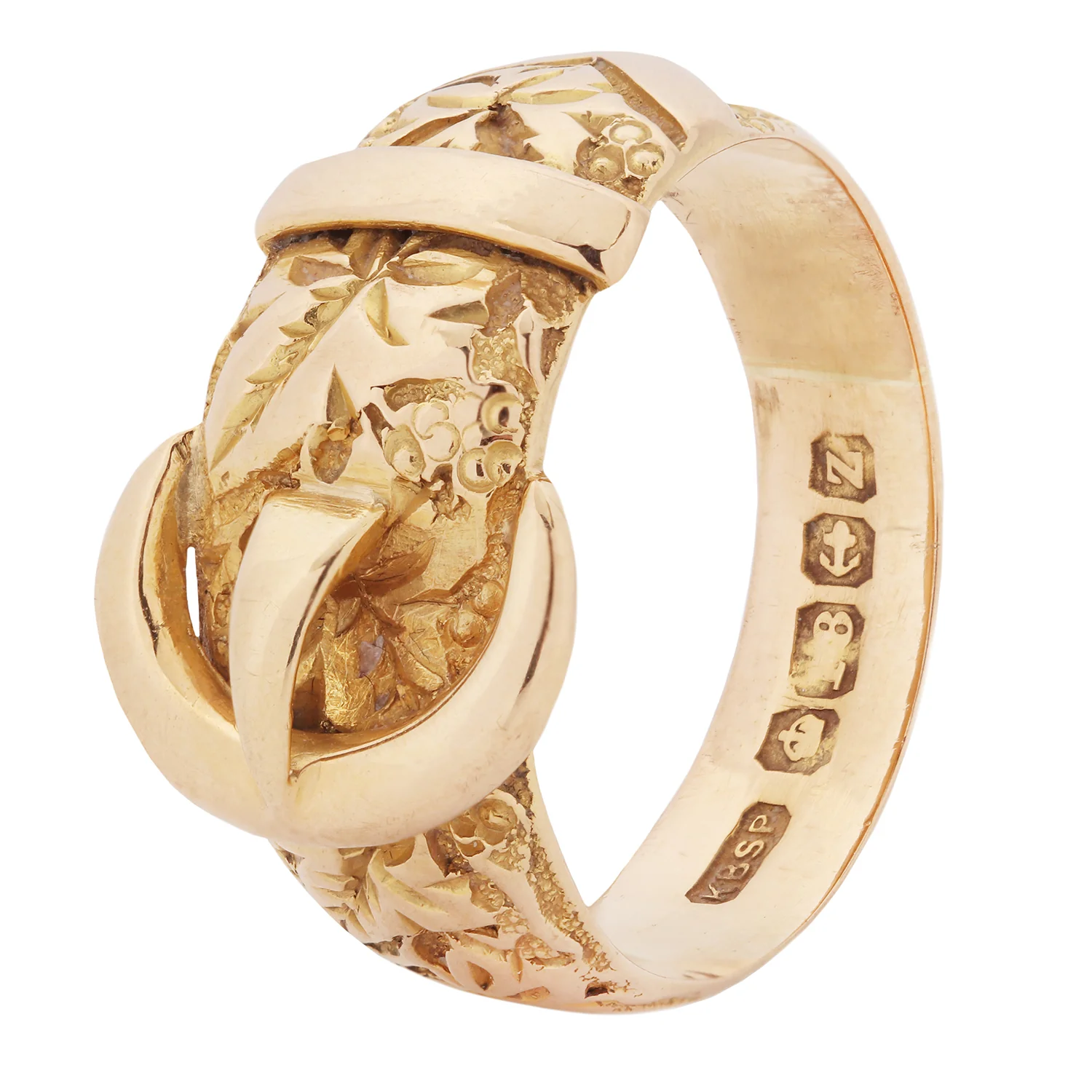 Golden Lily Buckle Ring - Image 4
