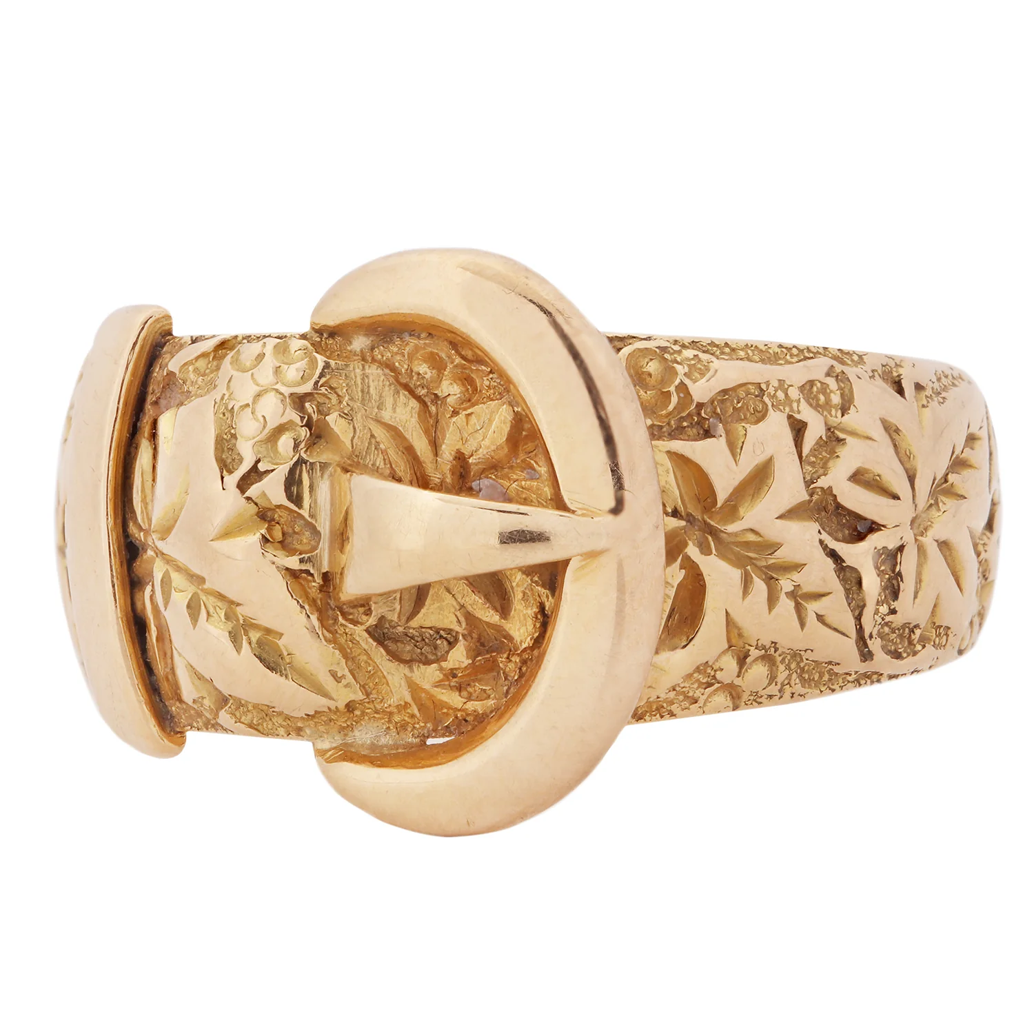 Golden Lily Buckle Ring - Image 5
