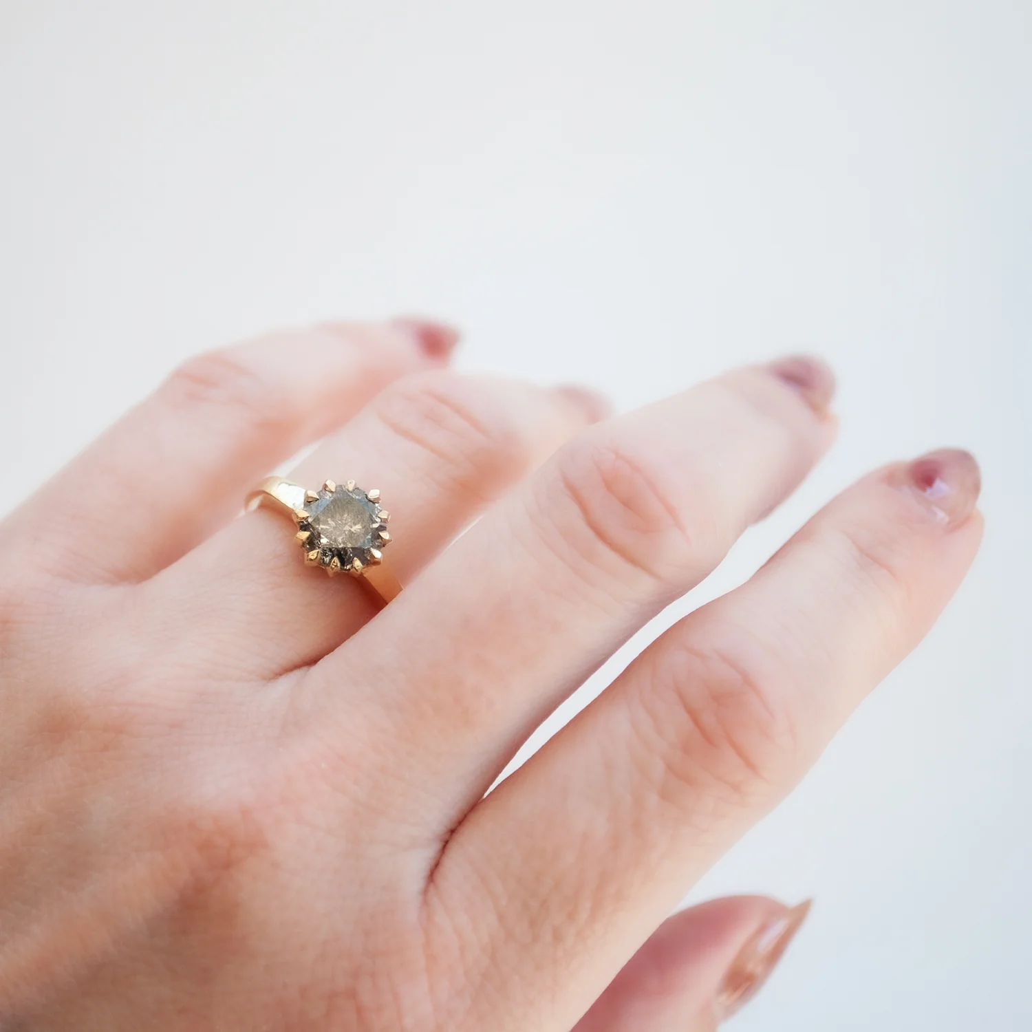 Golden Noir Diamond Ring - Image 2