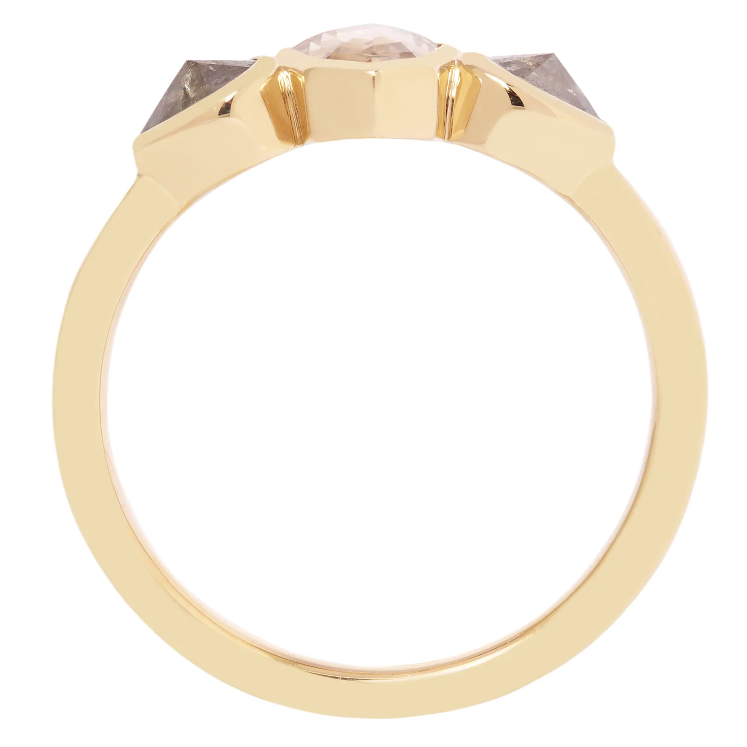 Golden Shield Diamond Ring - Image 4