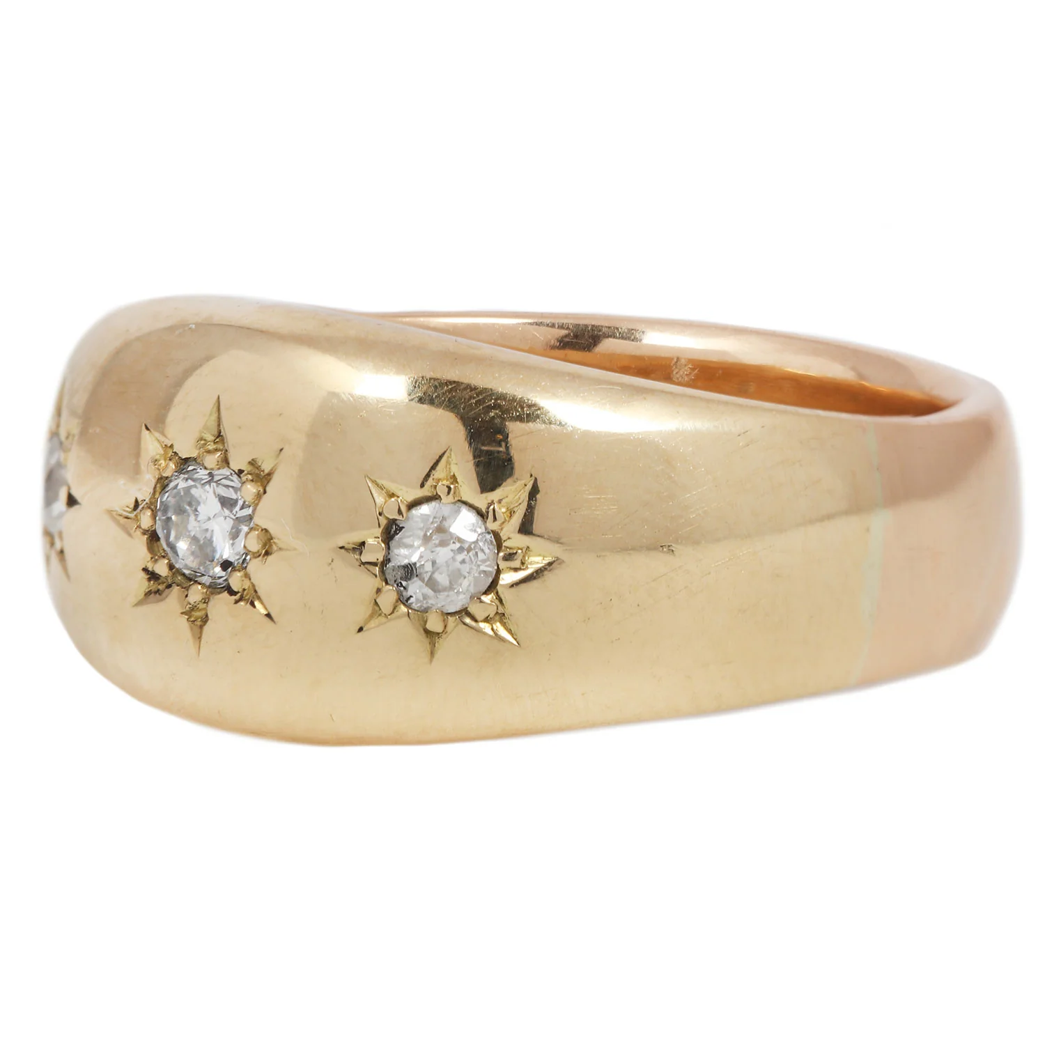 Golden Sun Diamond Star Ring - Image 3