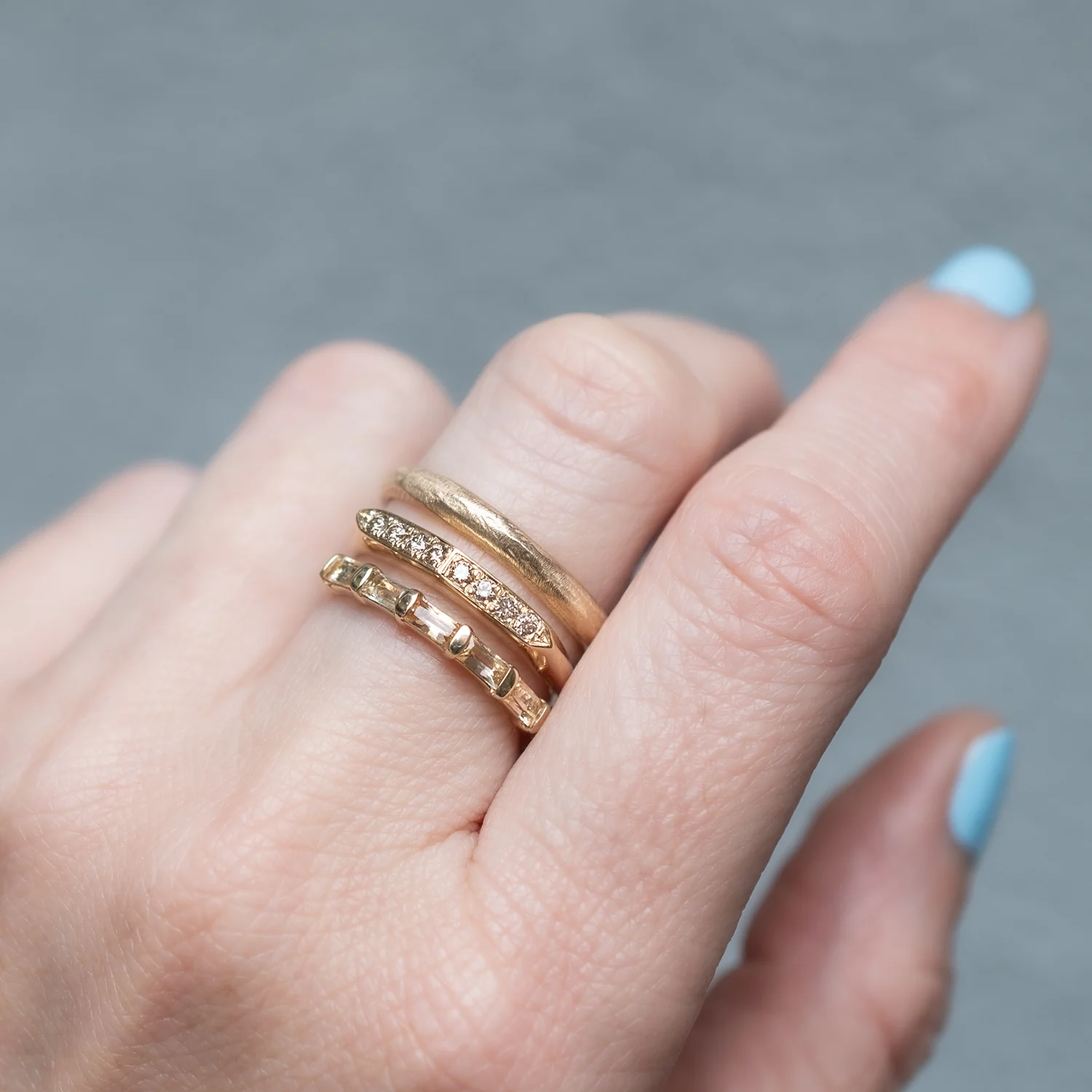 Gracia Champagne Diamond Ring - Image 4