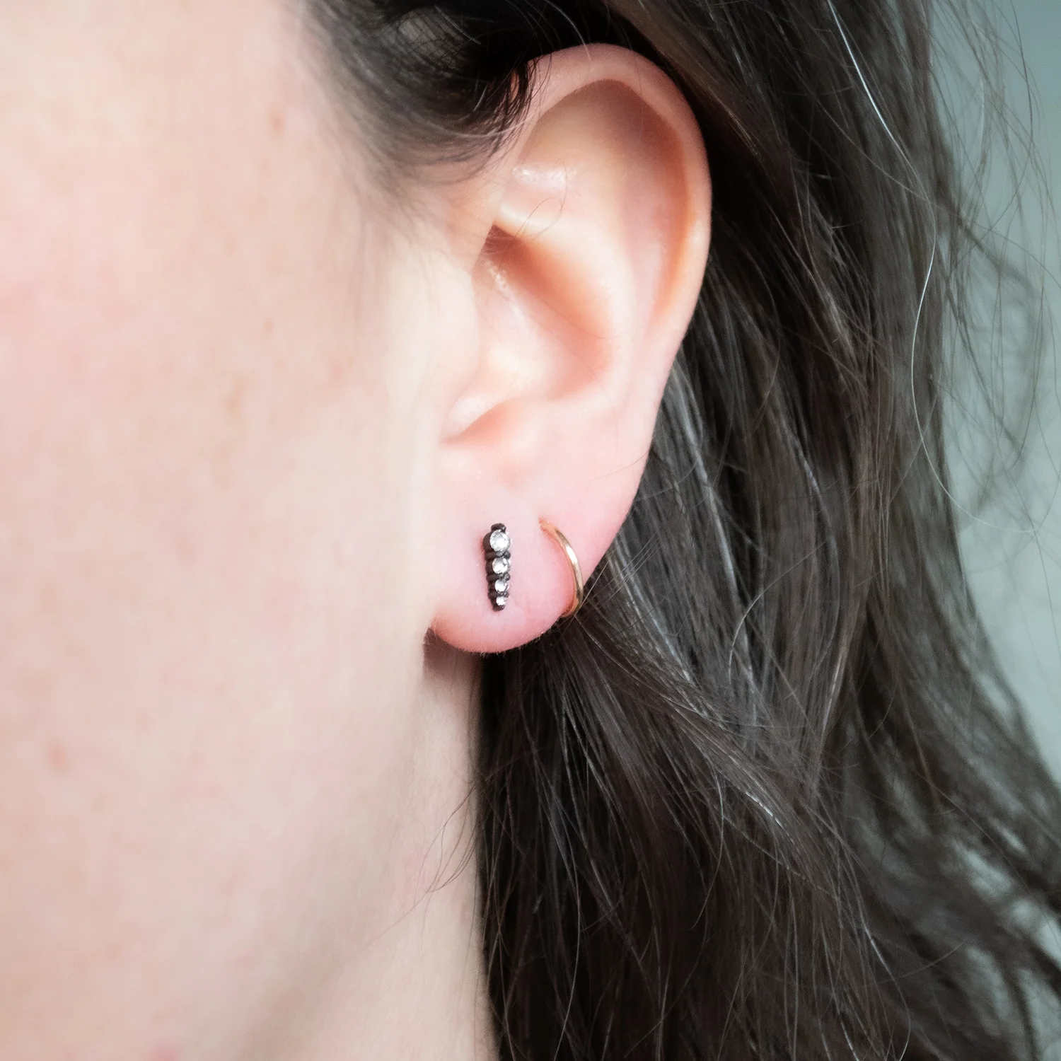 Graduated Diamond Studs - Image 2