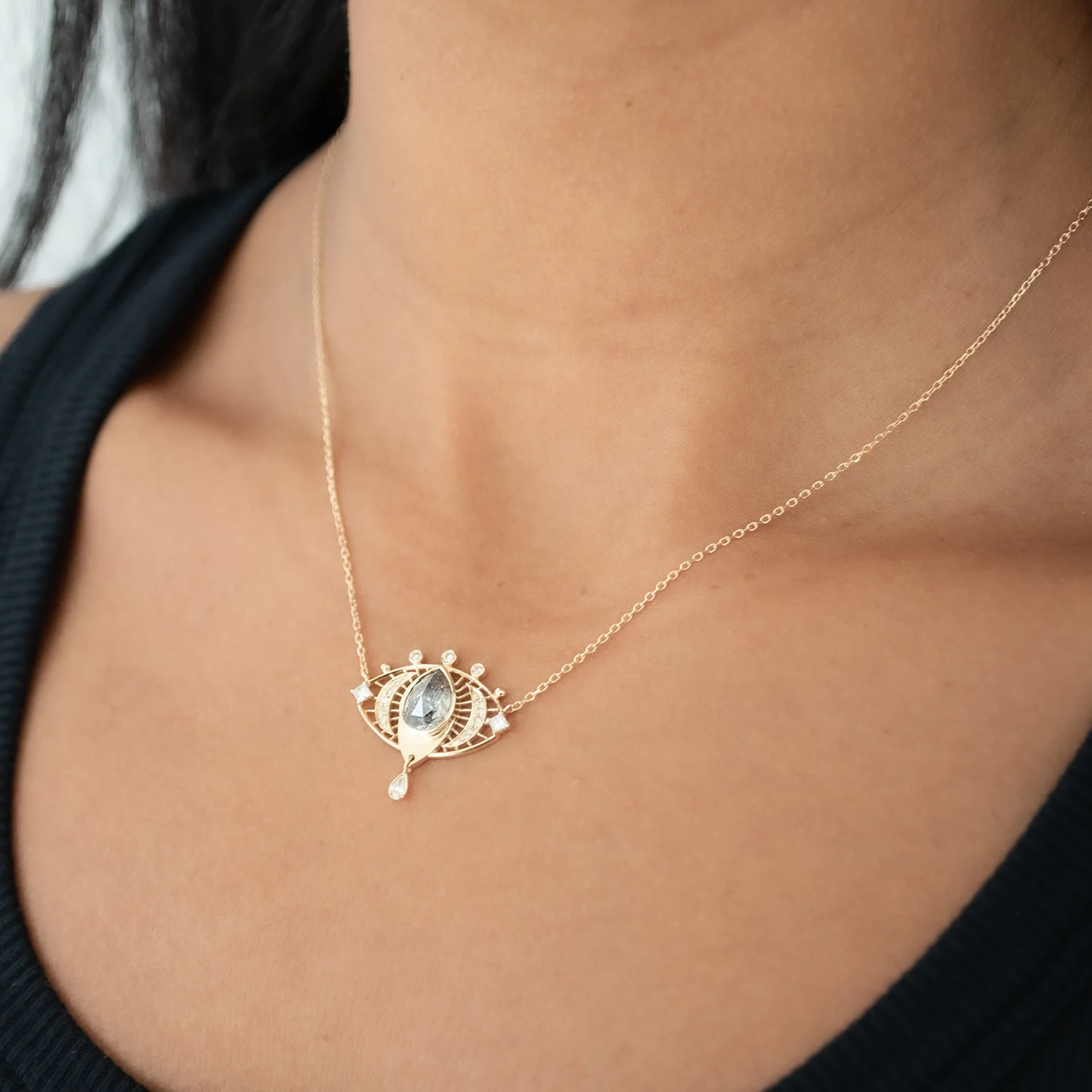 Gray Diamond Dream Maker Necklace - Image 2