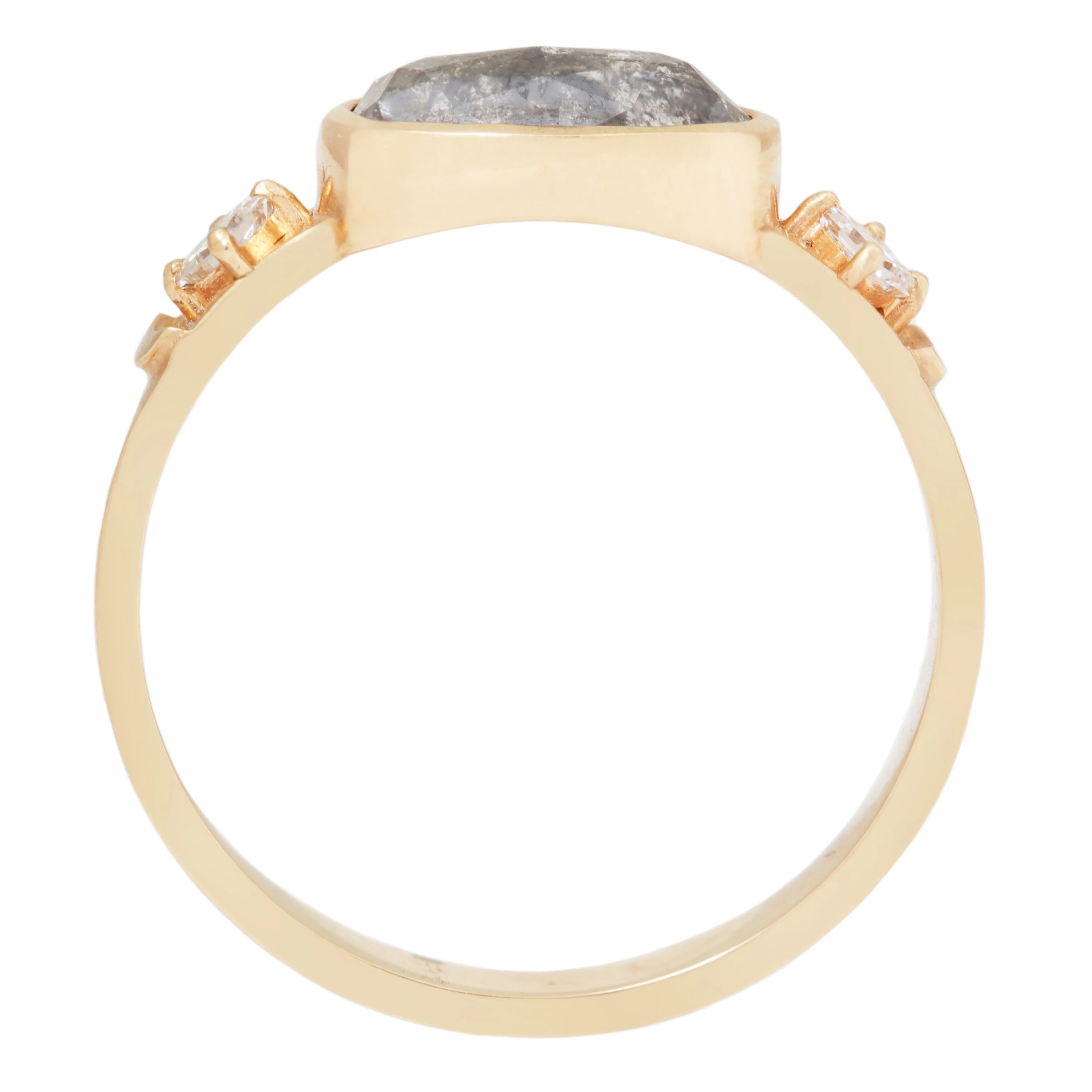 Gray Diamond Moon Totem Ring - Image 5