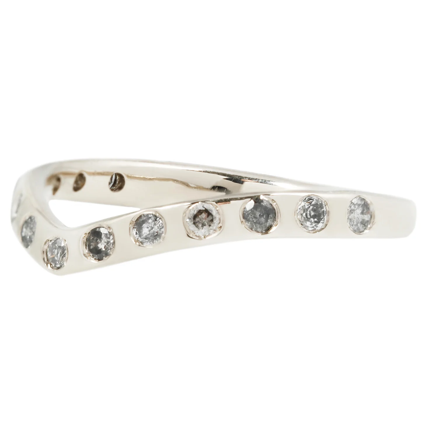 Gray Flush Set Wishbone Band - Image 3