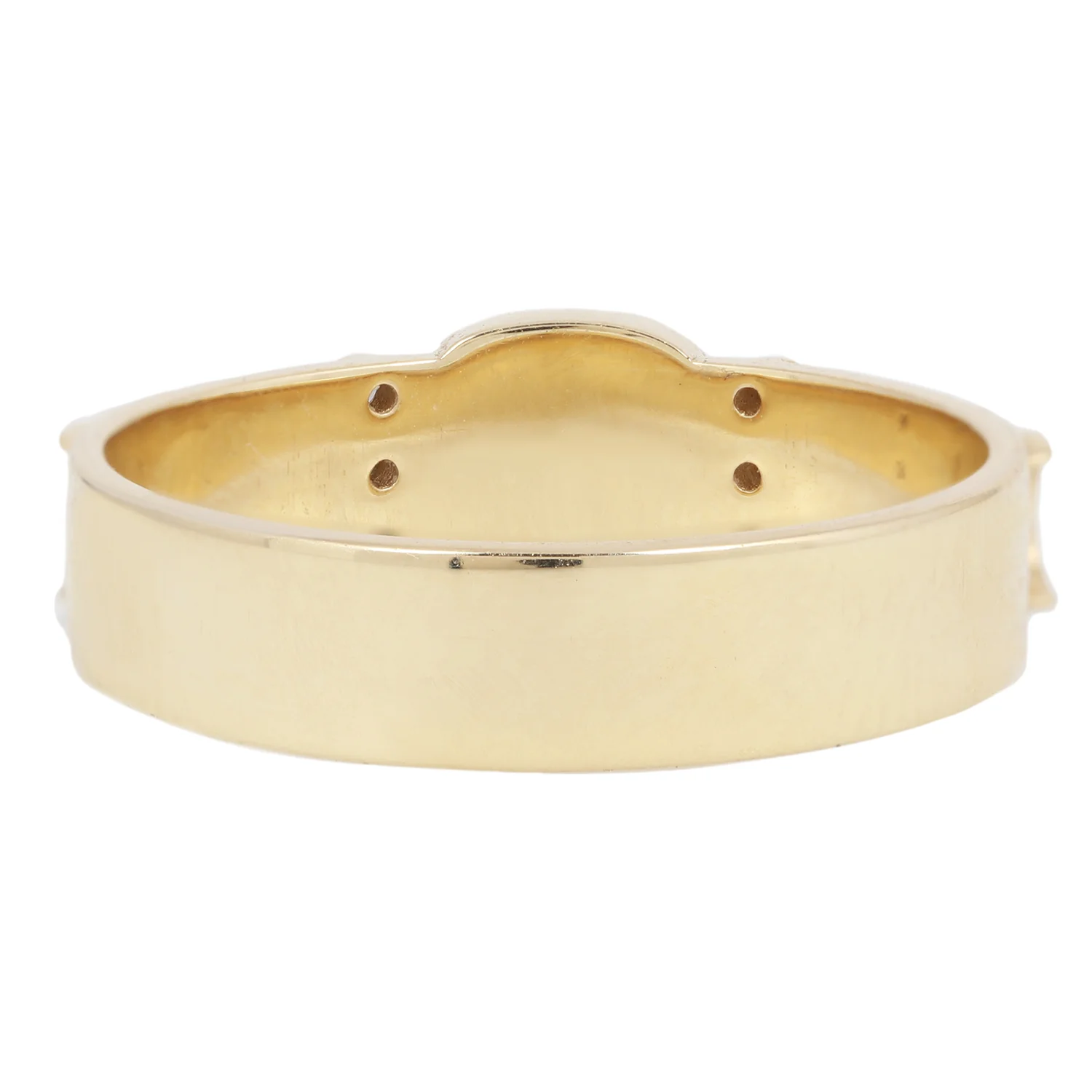 Gray & White Diamond Totem Ring - Image 4
