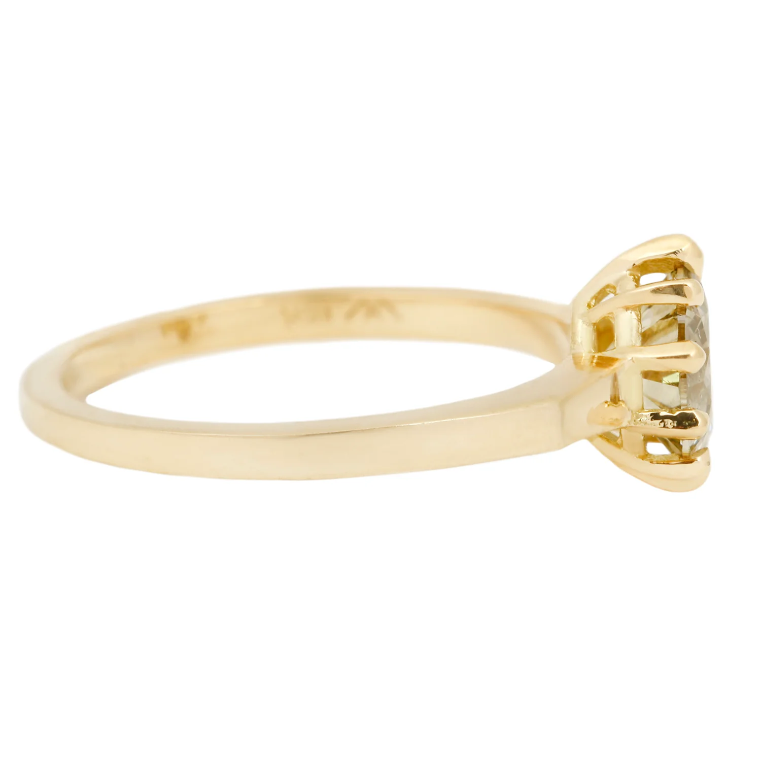 Green Tea Solitaire Ring - Image 5