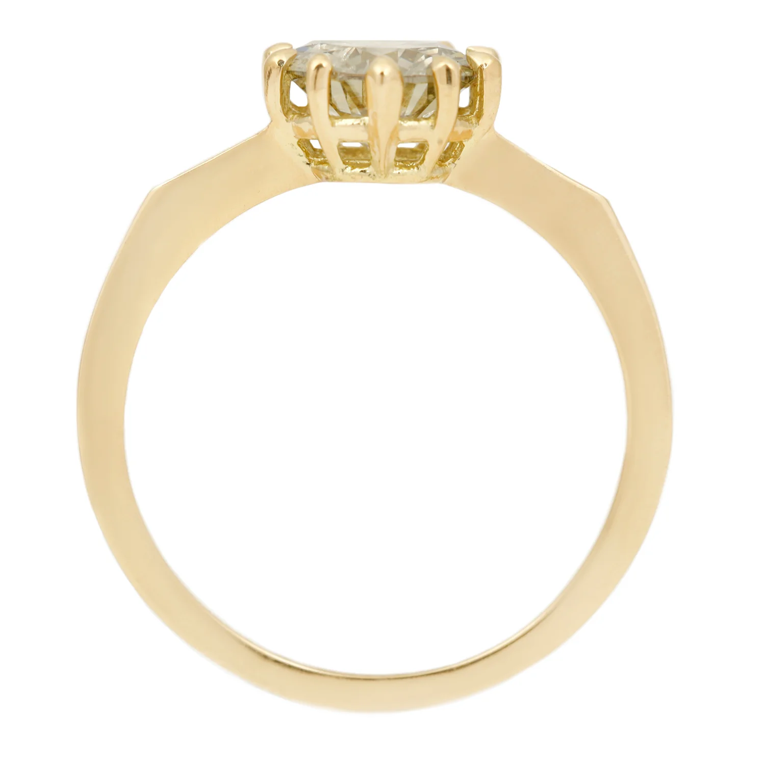 Green Tea Solitaire Ring - Image 6