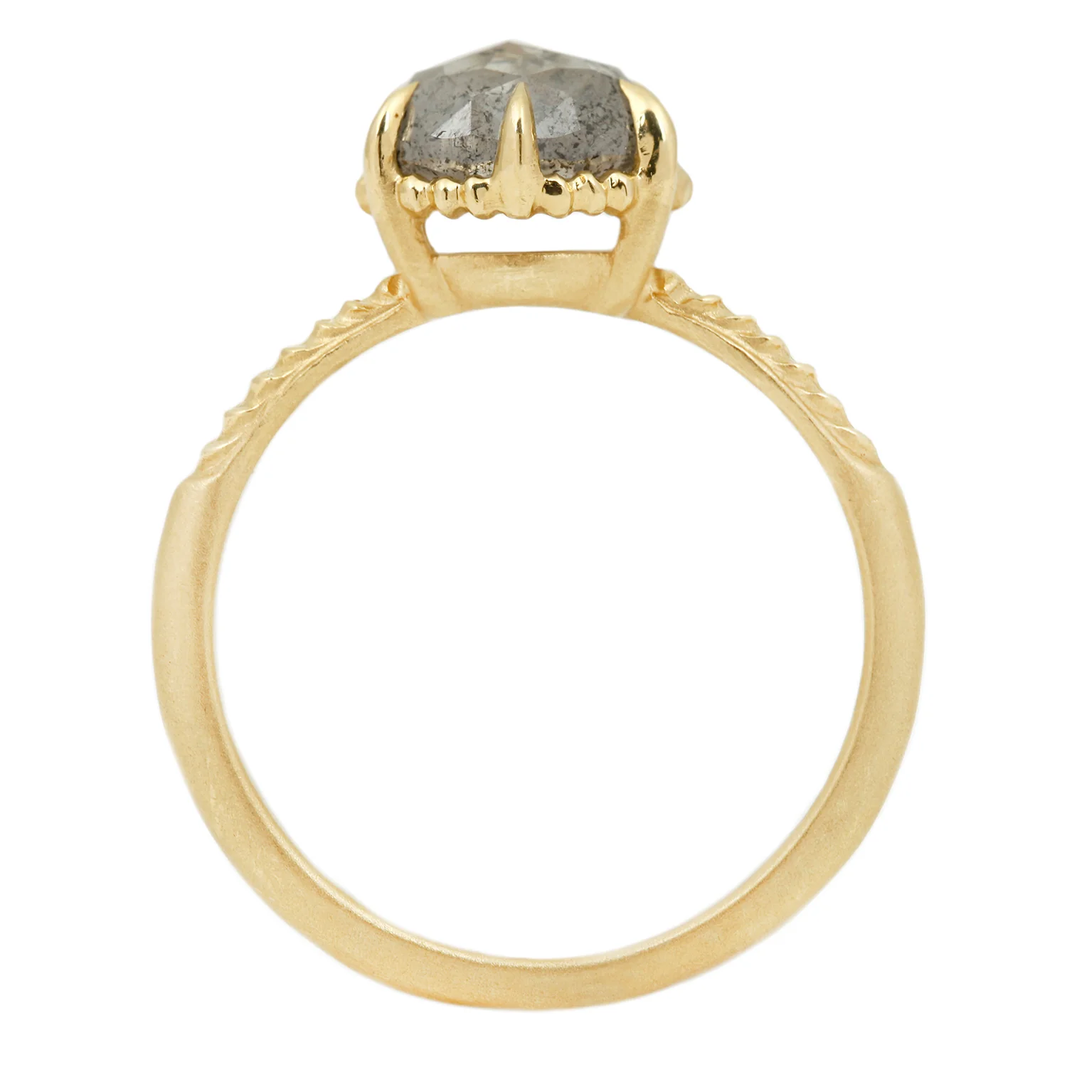 Gray Oval Diamond Evergreen Solitaire - Image 4