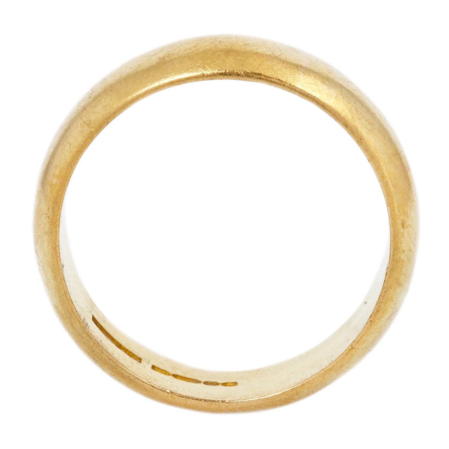 Heavy Dome Gold Band - Image 3