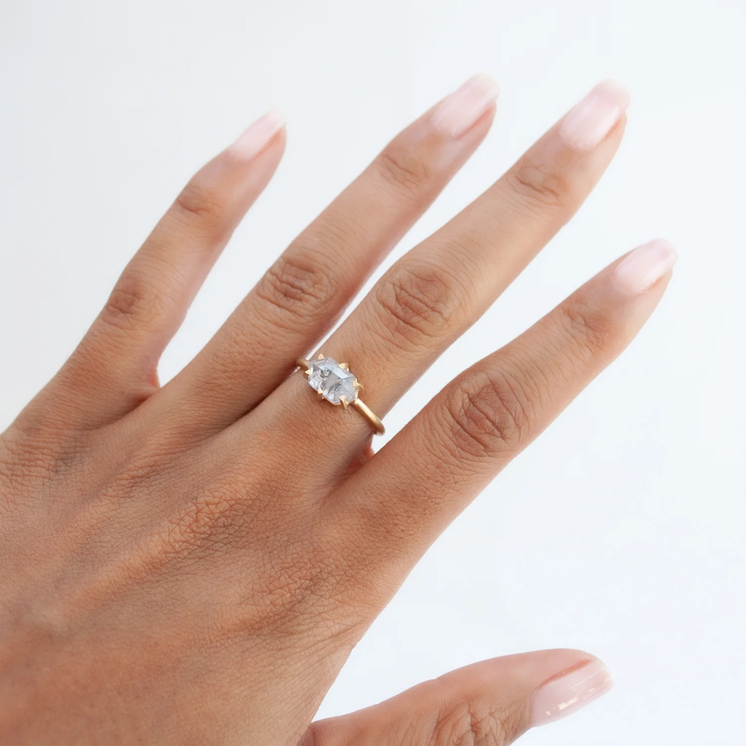 Hexagon Diamond Hera Solitaire - Image 2