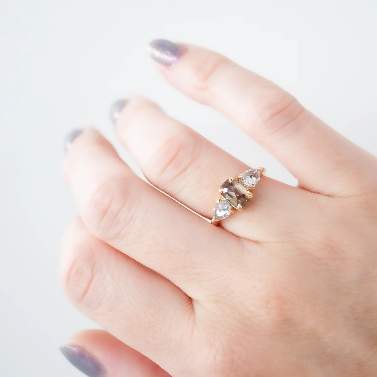 High Desert Three Diamond Ring - Image 2
