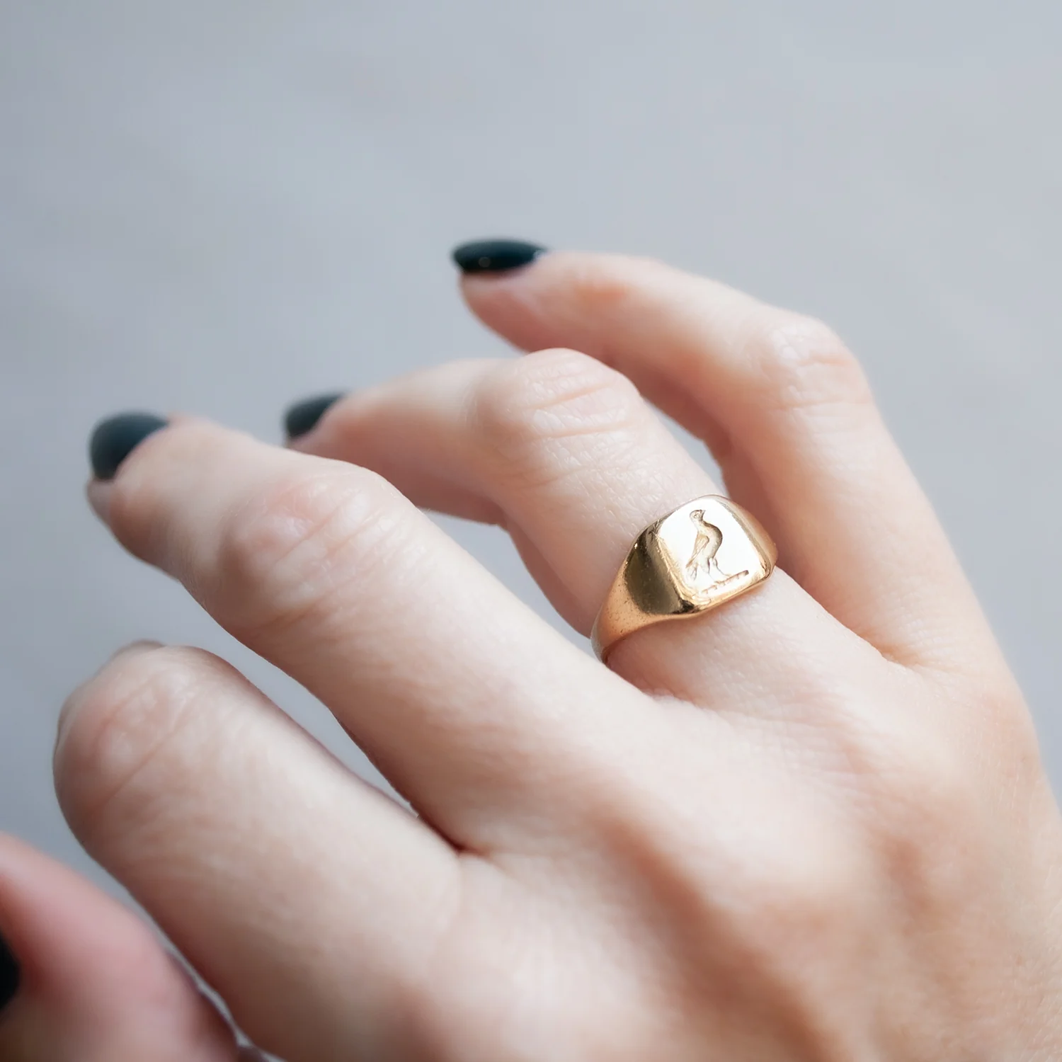 Homing Bird Signet Ring - Image 2