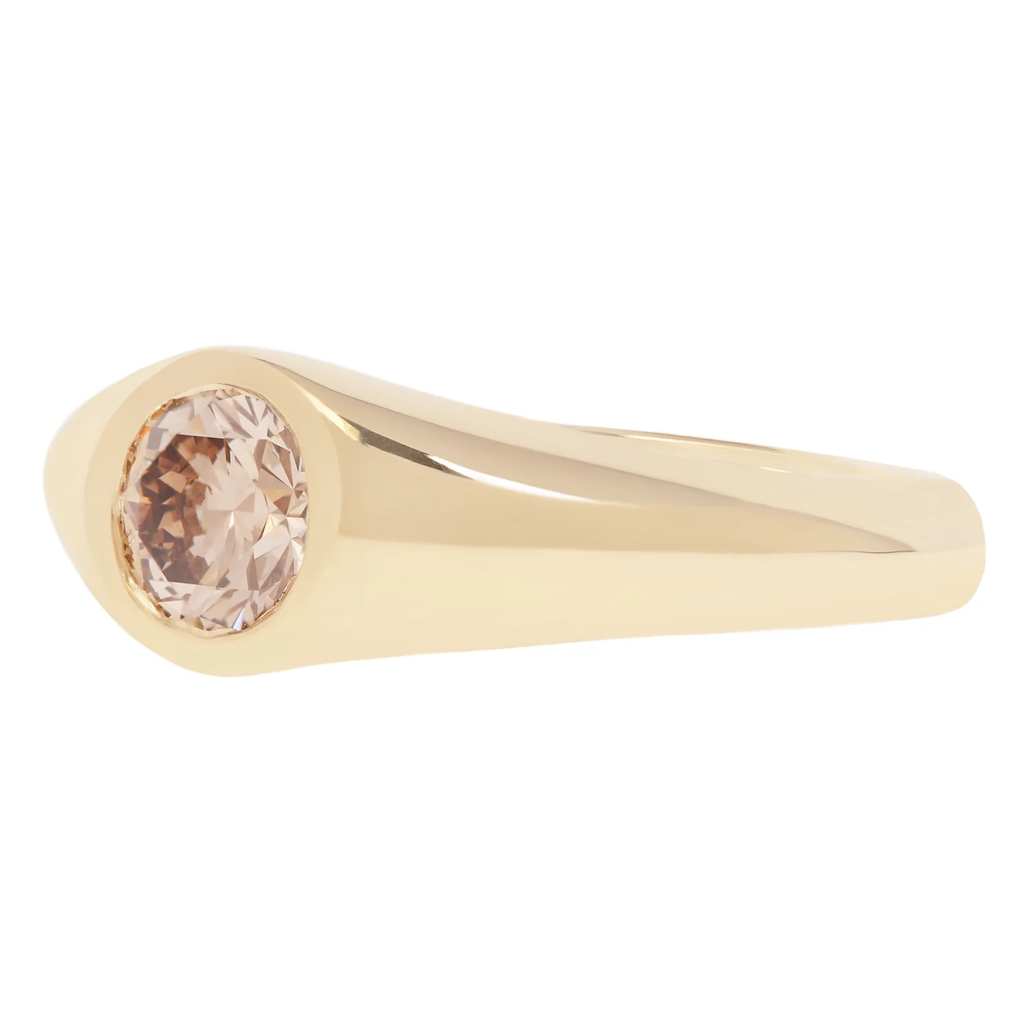 Honeydrop Diamond Signet Ring - Image 3