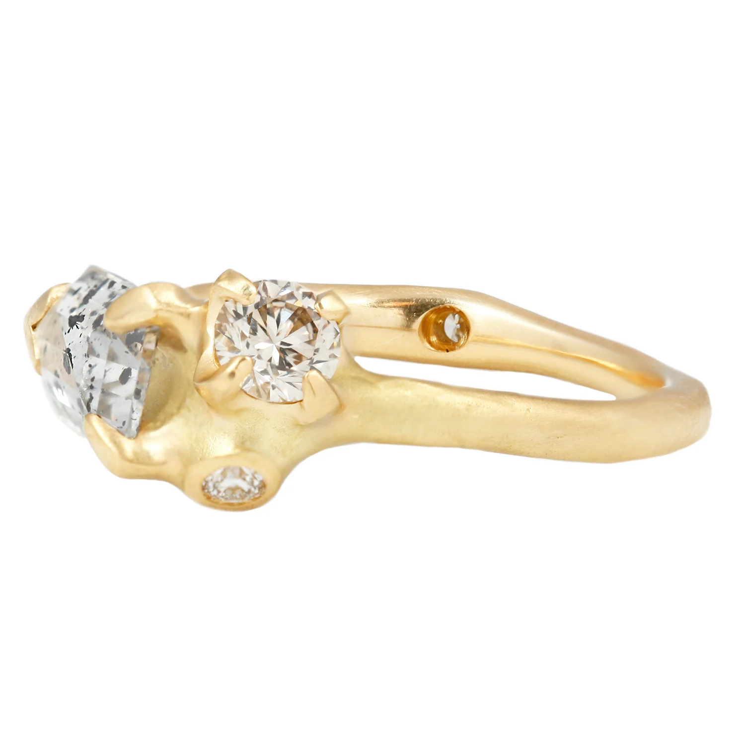 Ink Blot Diamond Cluster Ring - Image 3