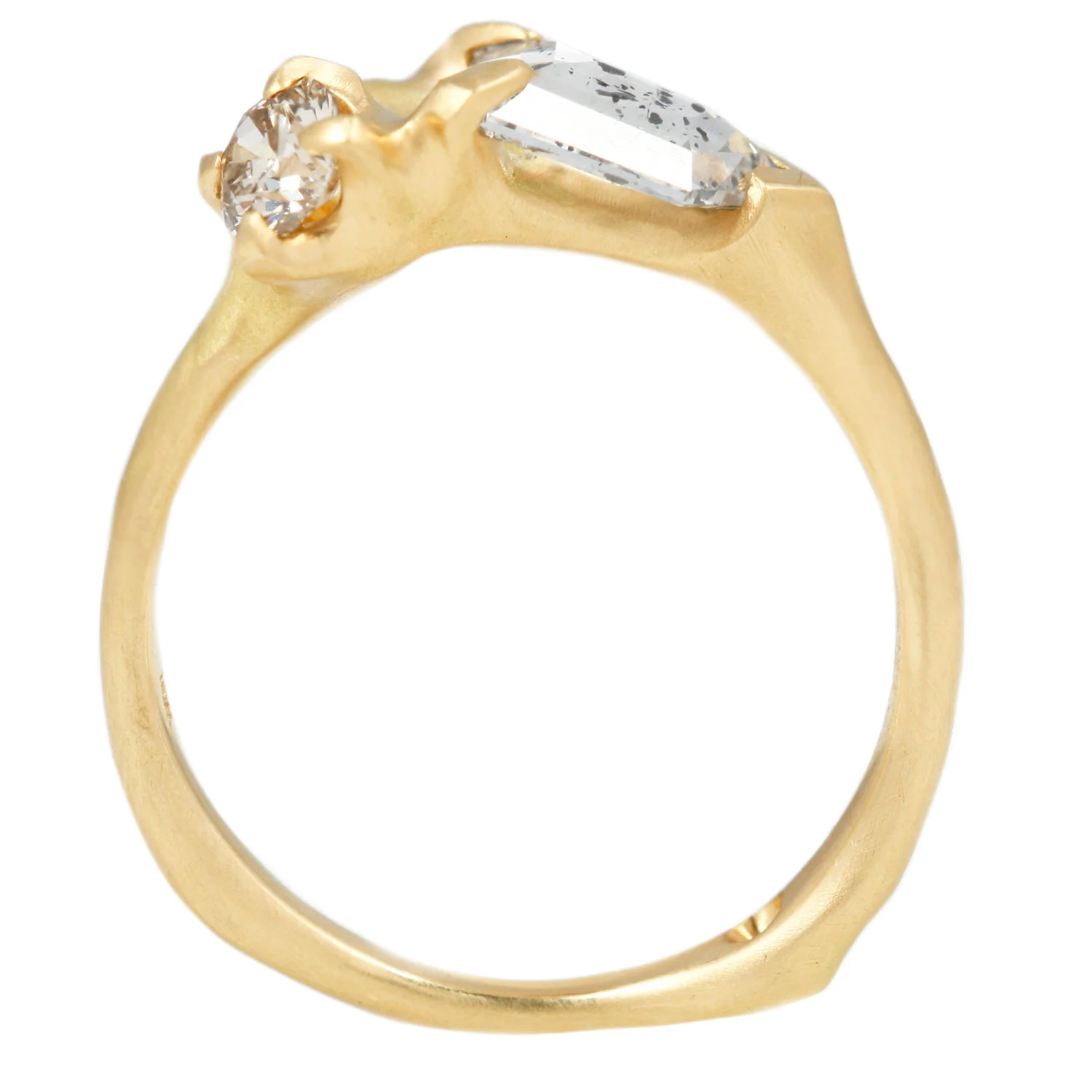 Ink Blot Diamond Cluster Ring - Image 5