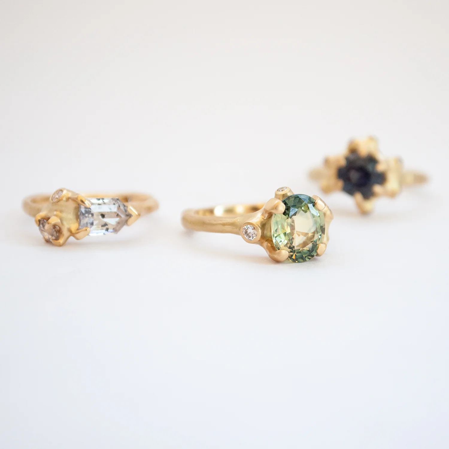 Ink Blot Diamond Cluster Ring - Image 8