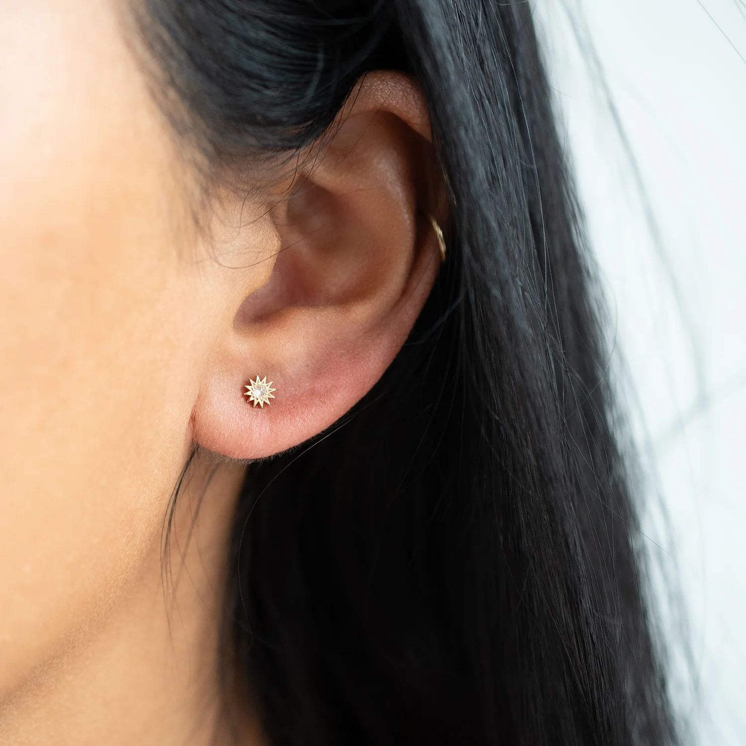 Inverted Diamond Mini Spur Studs - Image 2