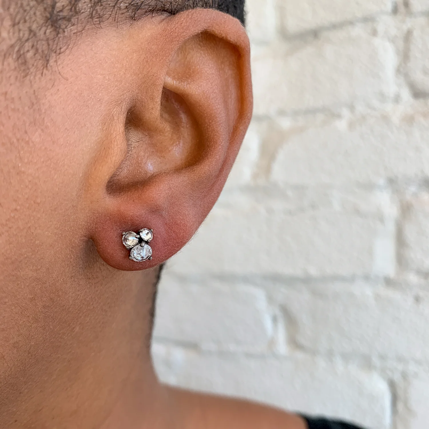 Inverted Diamond Cluster Studs - Image 2