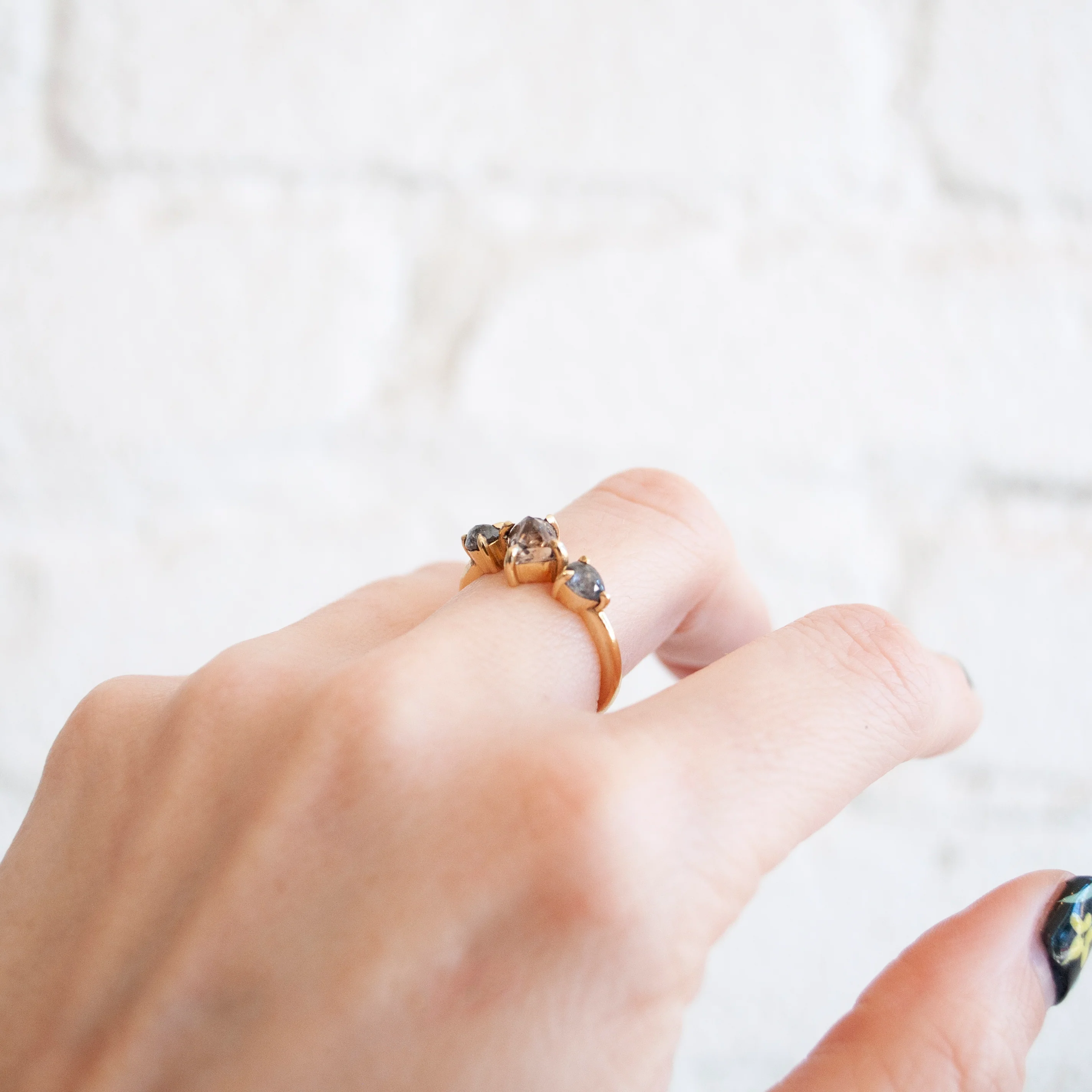 Ishtar Three Diamond Ring - Image 2